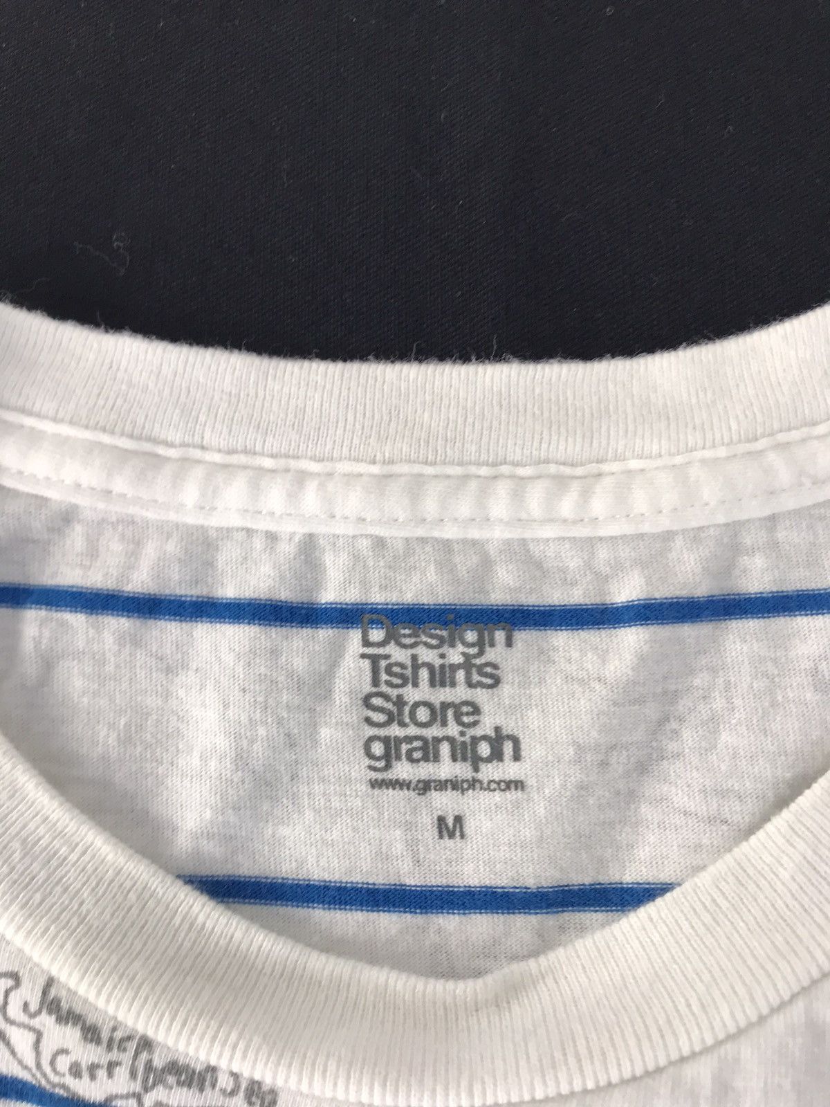 Japanese Brand Vintage Japanese Brand World Map Striped Printed Tee Size US M / EU 48-50 / 2 - 4 Thumbnail