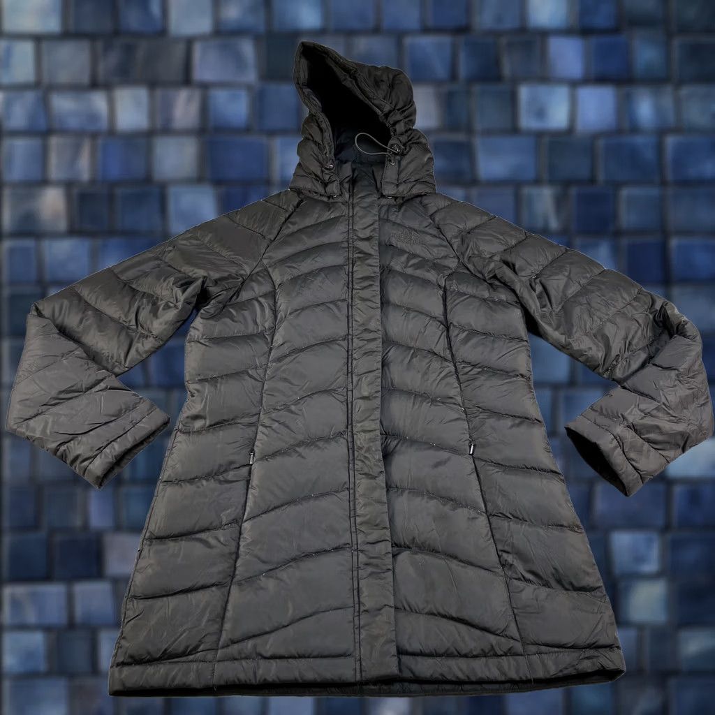 The North Face The North Face Puffer Coat Womens Small Black Down Insulated 600 Hooded Long Coat Size S / US 4 / IT 40 - 1 Thumbnail