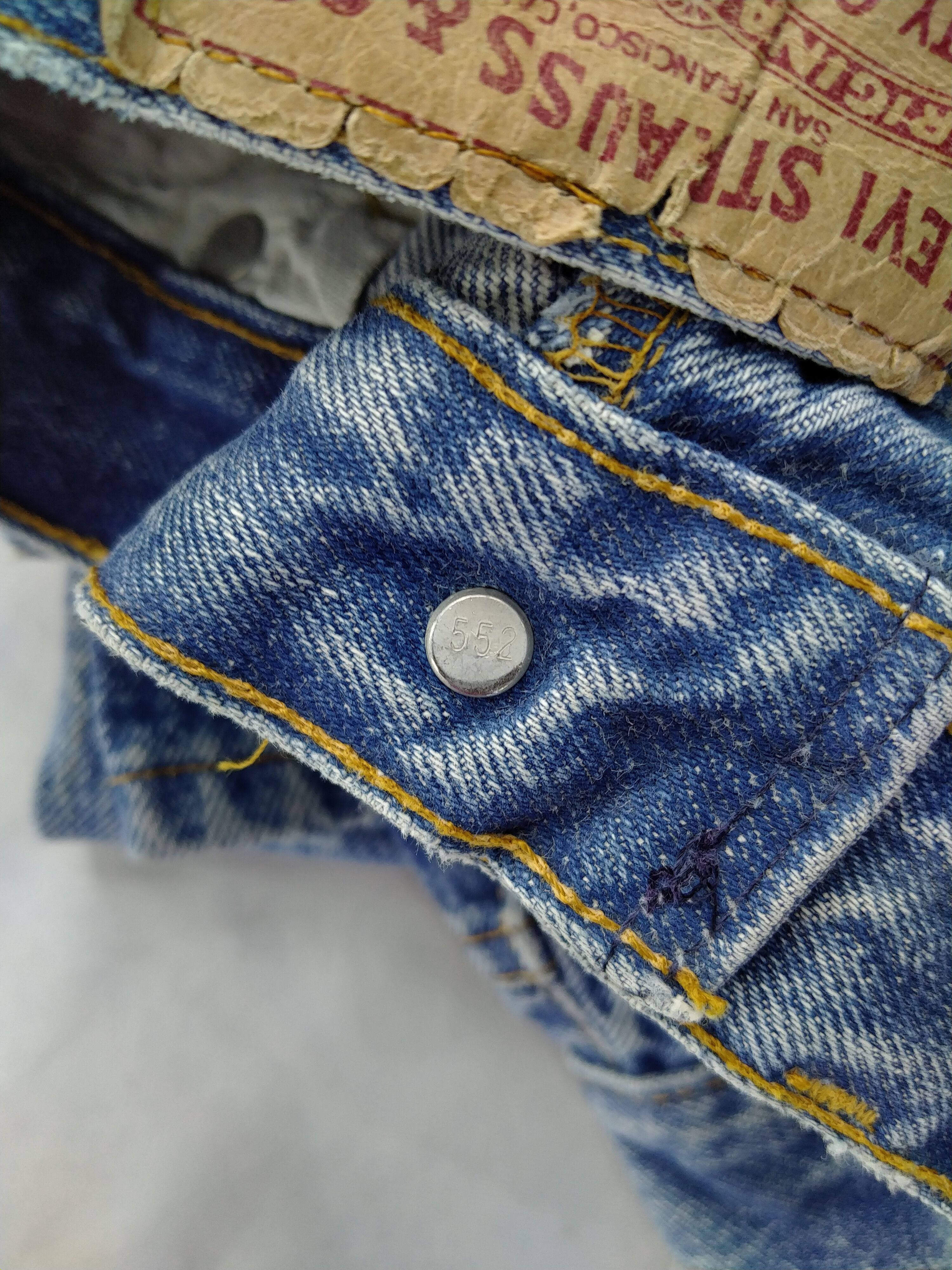 Japanese Brand Vintage Levi's 501 Paint Stain Denim 29 x 32 -JN767 Size US 29 - 13 Thumbnail