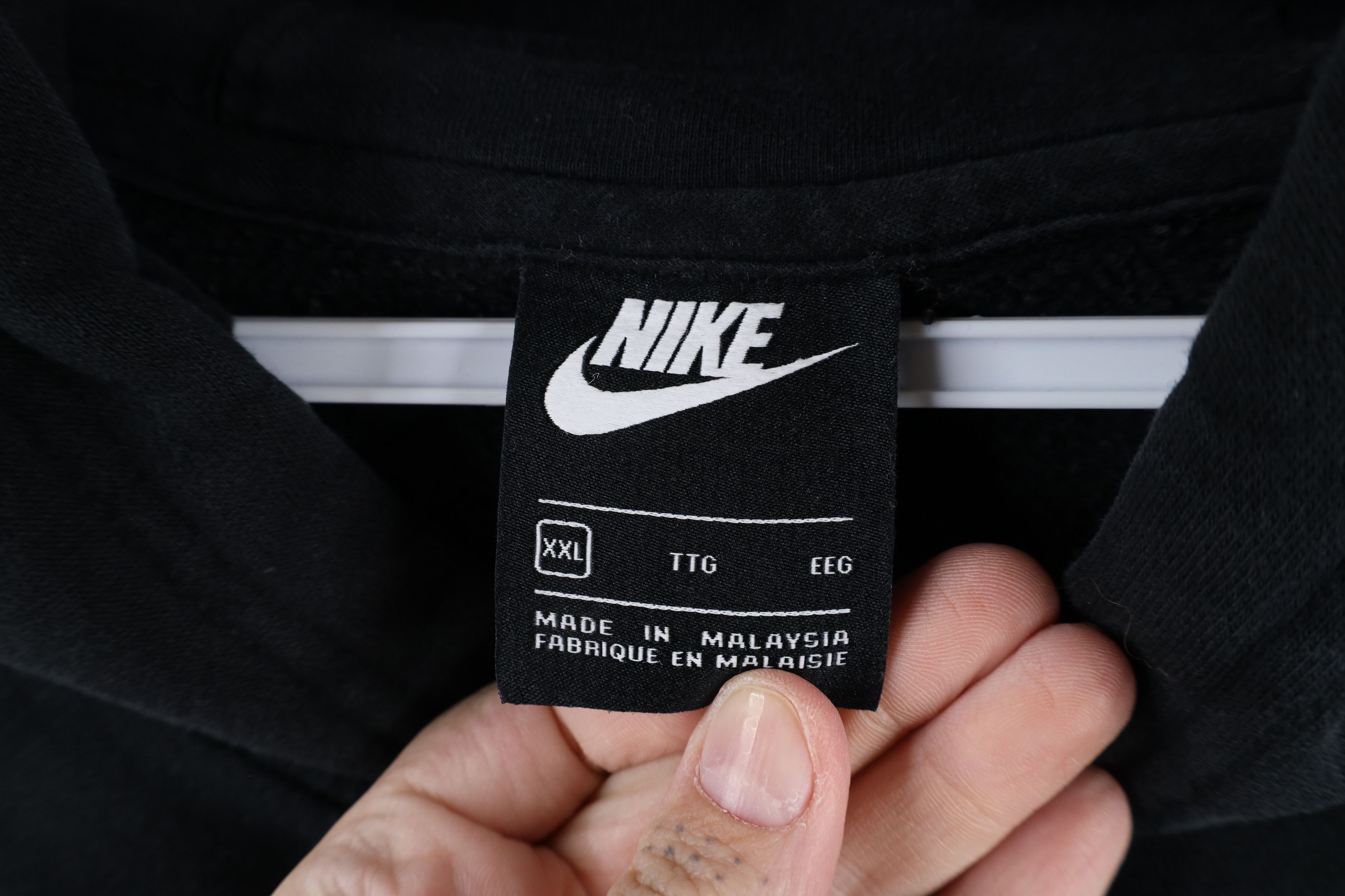 Nike × Vintage Vintage Nike Swoosh Ohio State University Hoodie Black Size US XXL / EU 58 / 5 - 8 Thumbnail