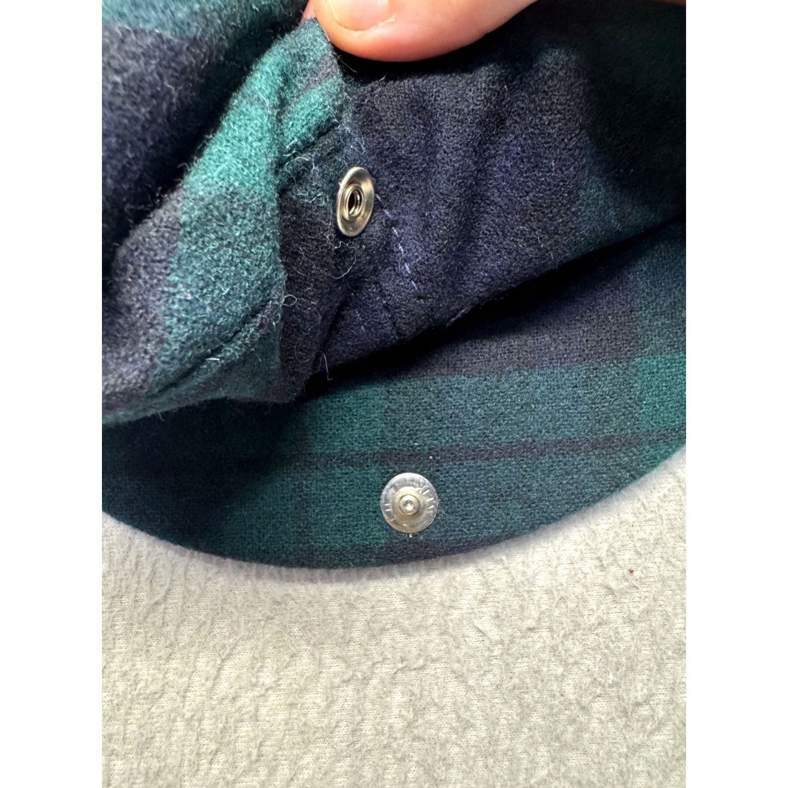 Pendleton VINTAGE Pendleton Flat Cap Hat Tartan Plaid Wool Blackwatch Green/Blue M Mens Size ONE SIZE - 7 Thumbnail