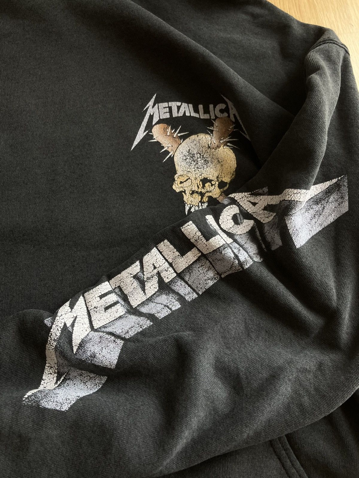 Distressed 90s metallica master of puppets hoodie