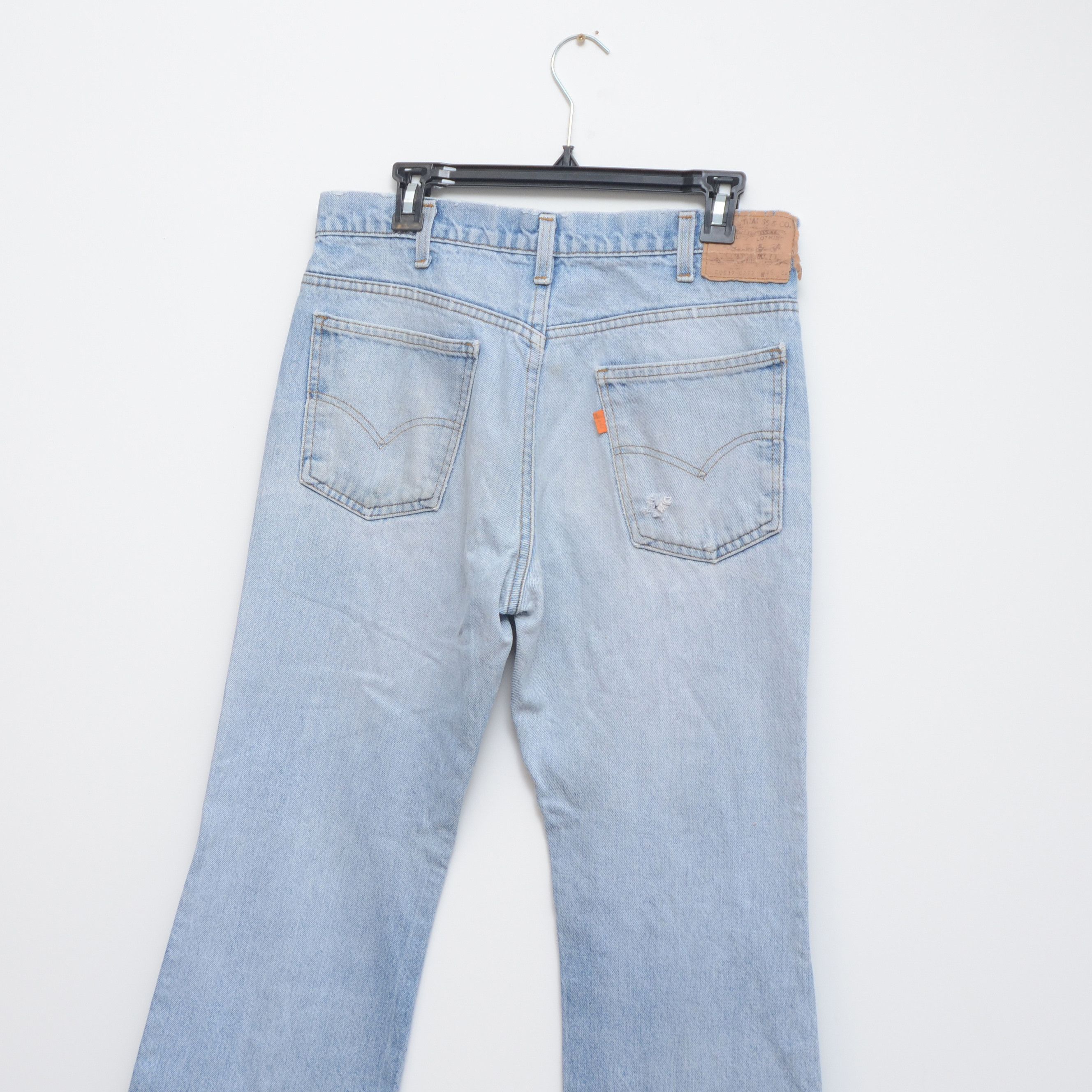 Levi's Vintage Clothing Vintage Rare Levi’s Jeans Blue Thrashed Orange Tab W34 L30 Size US 34 / EU 50 - 5 Thumbnail