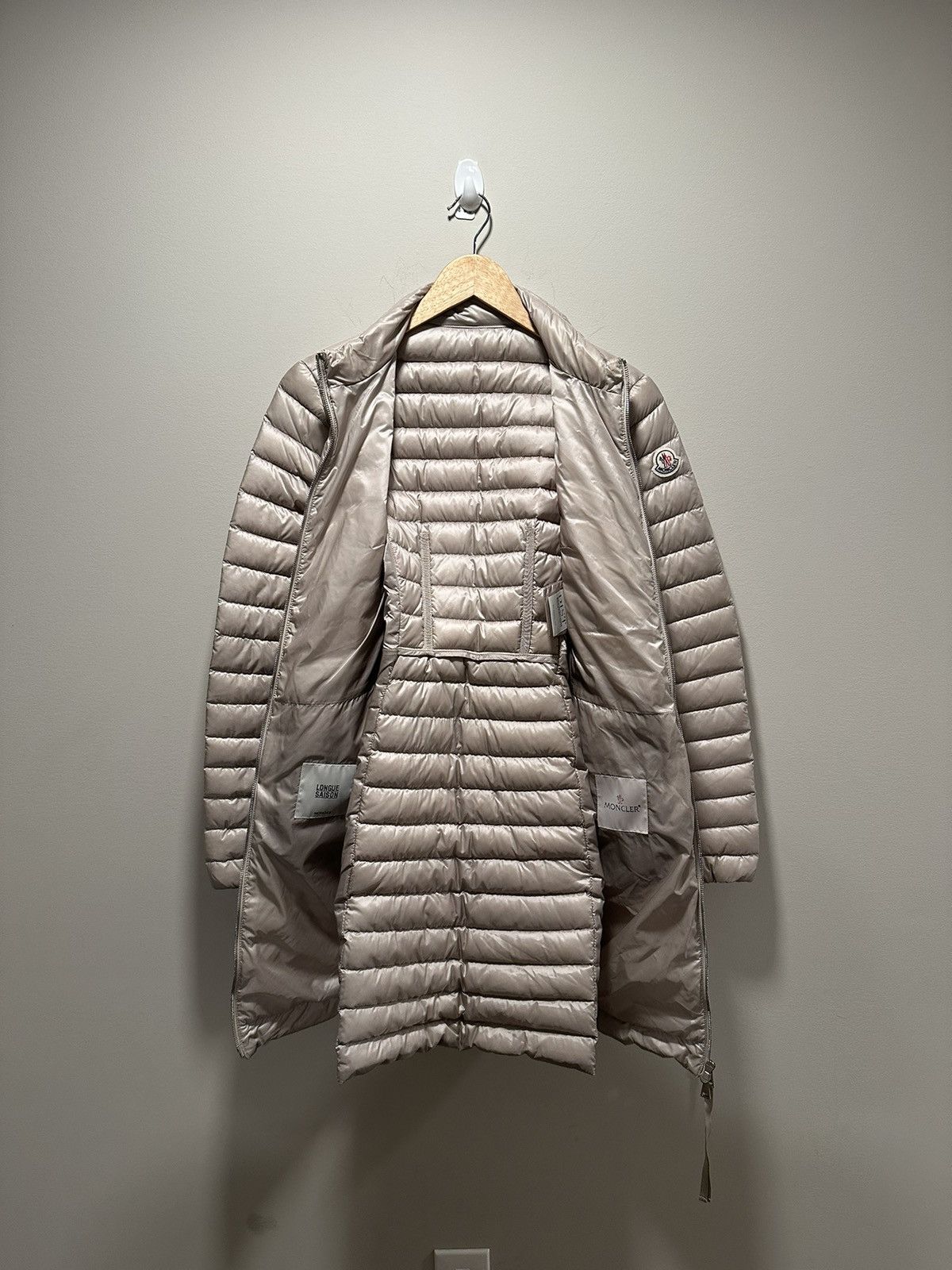 Moncler Moncler Grey Agatelon Long Puffer Jacket Size 2 / Small Size XS / US 0-2 / IT 36-38 - 6 Thumbnail