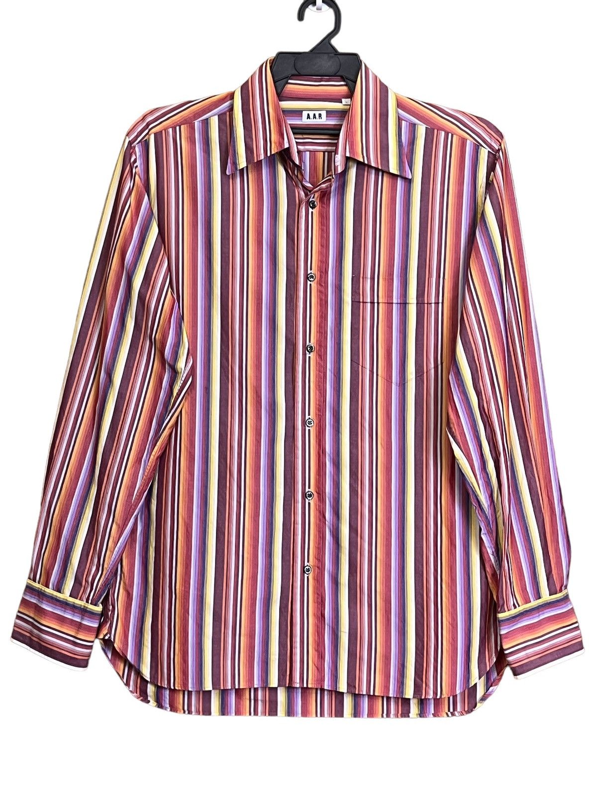 Yohji Yamamoto YOHJI YAMAMOTO AAR DURBAN STRIPED BUTTON UPS L/S SHIRT Size US M / EU 48-50 / 2 - 1 Thumbnail
