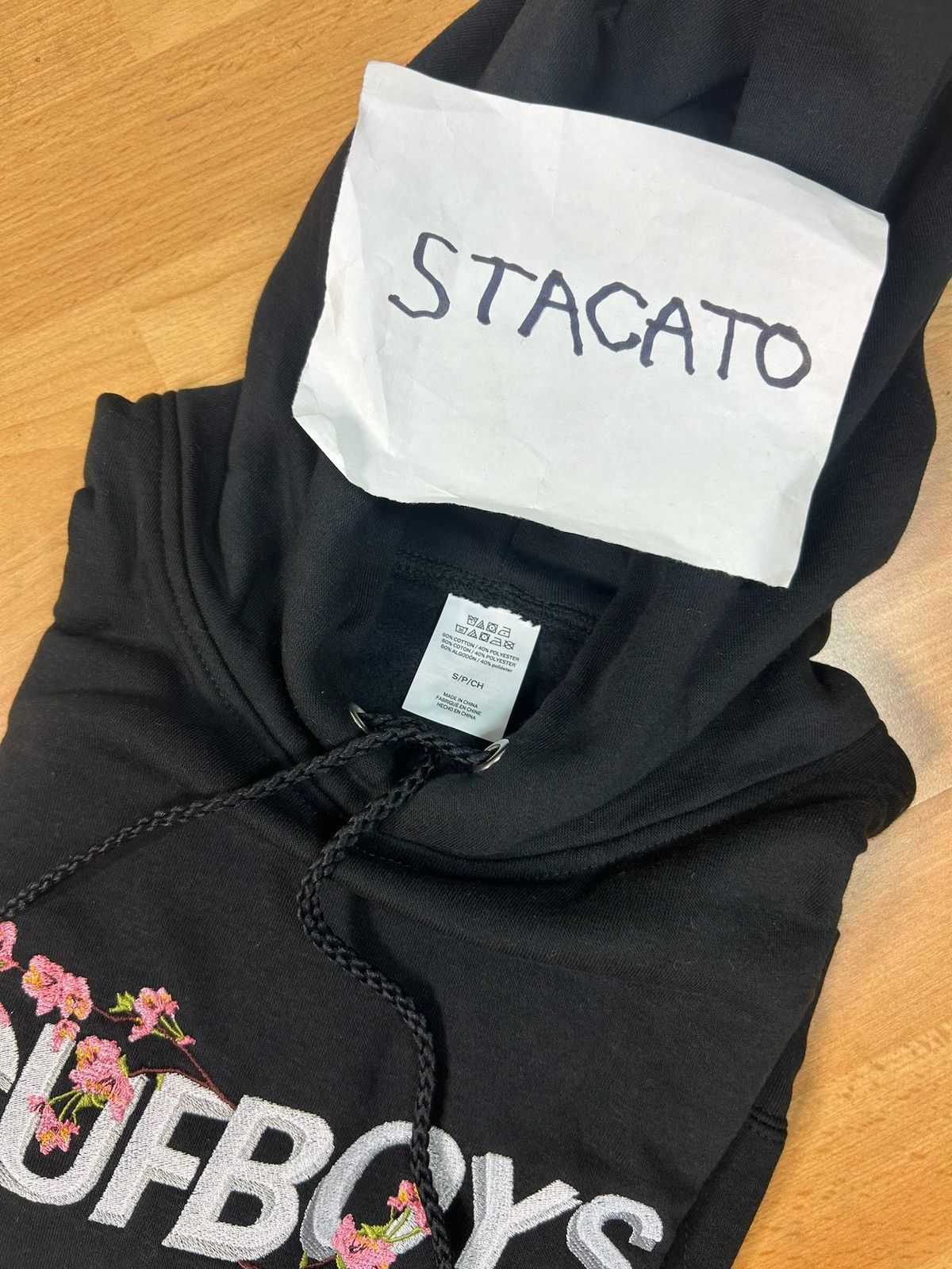 Rap Tees × Vintage CUFBOYS Cherry Blossom Hoodie Black Size US S / EU 44-46 / 1 - 4 Thumbnail
