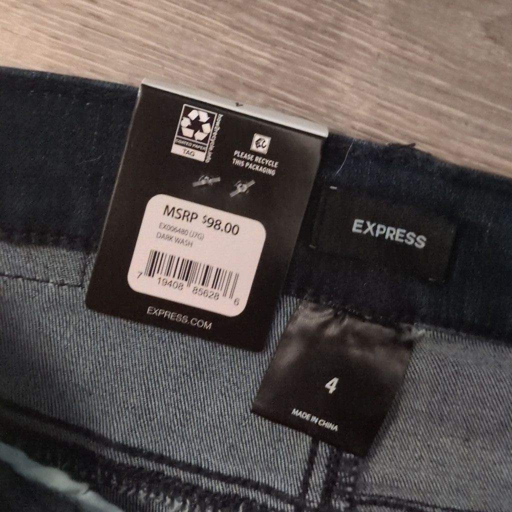 Express Express Skinny Jeans Size 4 Size 27" / US 4 / IT 40 - 3 Thumbnail