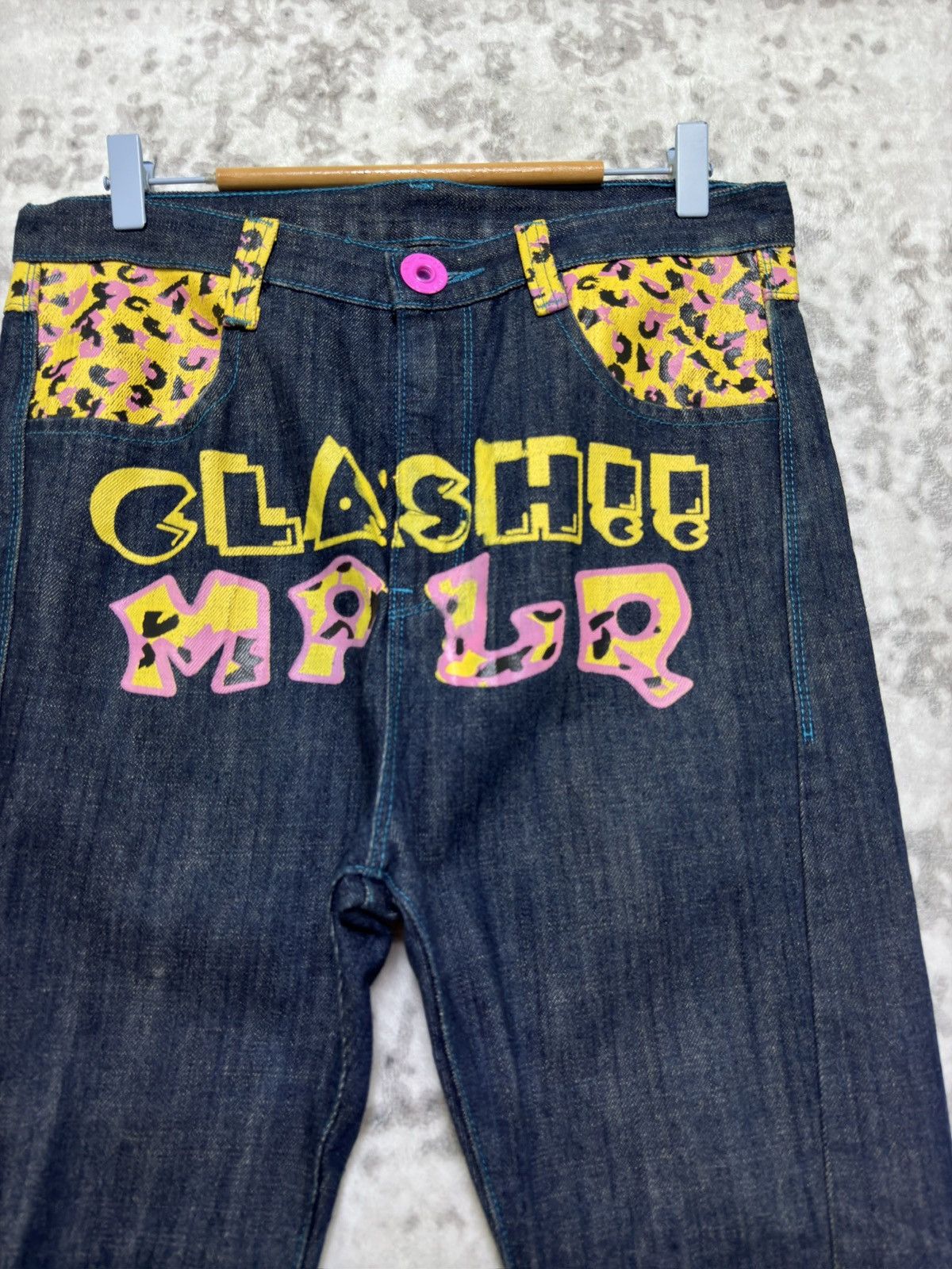 Japanese Brand Vintage CLASH!! MPLQ Daicock Printed Denim Jeans Size US 31 - 5 Thumbnail