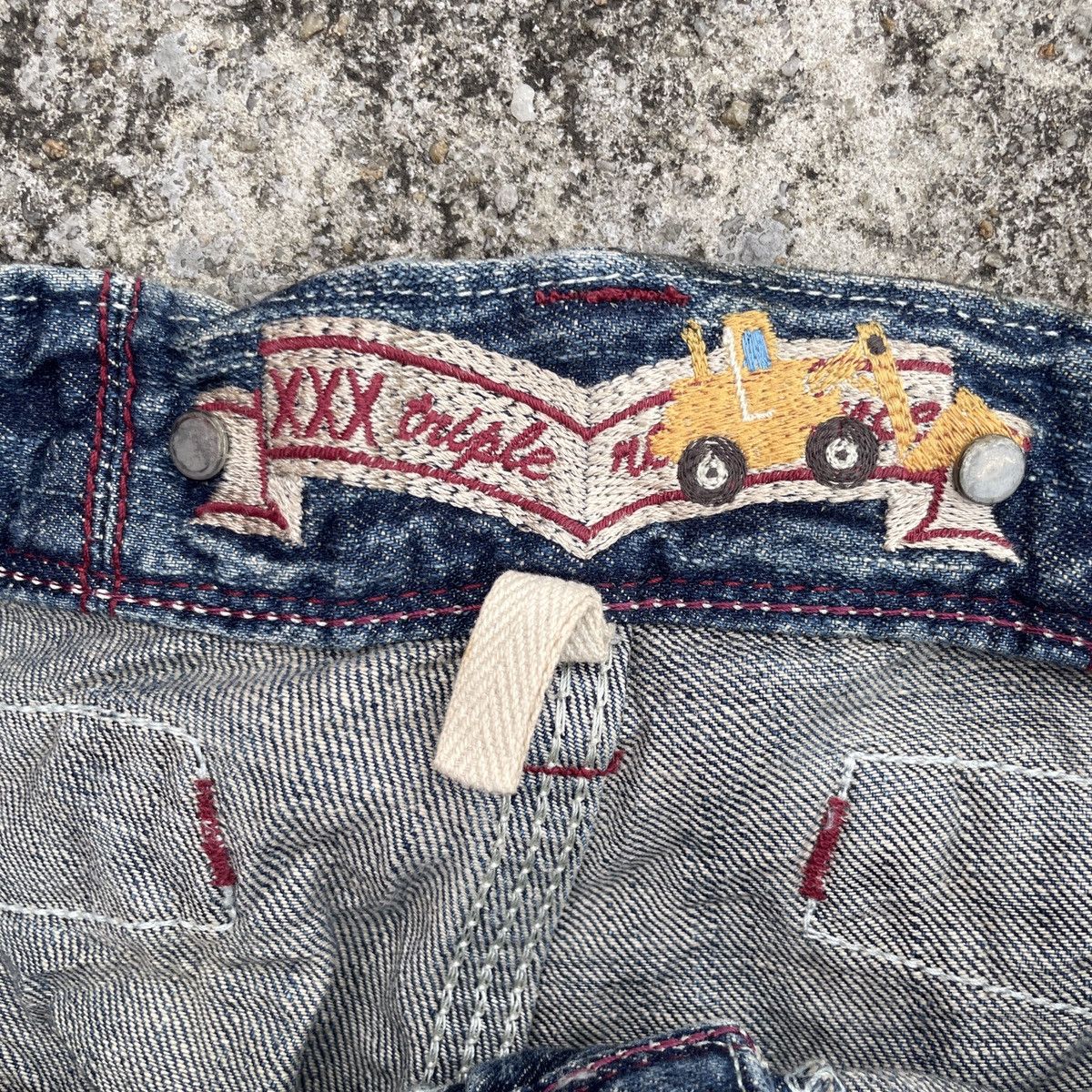 Japanese Brand Vintage Liberto Distressed Buckle Belt Workwear Denim Size US 36 / EU 52 - 5 Thumbnail