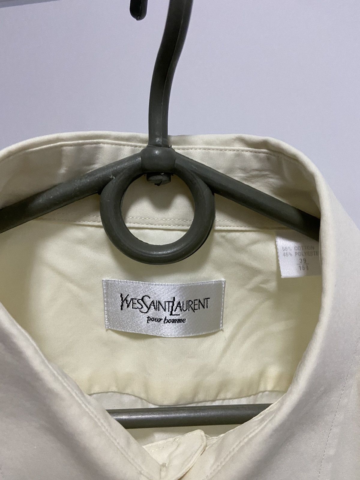 Vintage × Yves Saint Laurent Yves Saint Laurent Vintage Button Ups Luxury Small Logo YSL Size US L / EU 52-54 / 3 - 5 Thumbnail