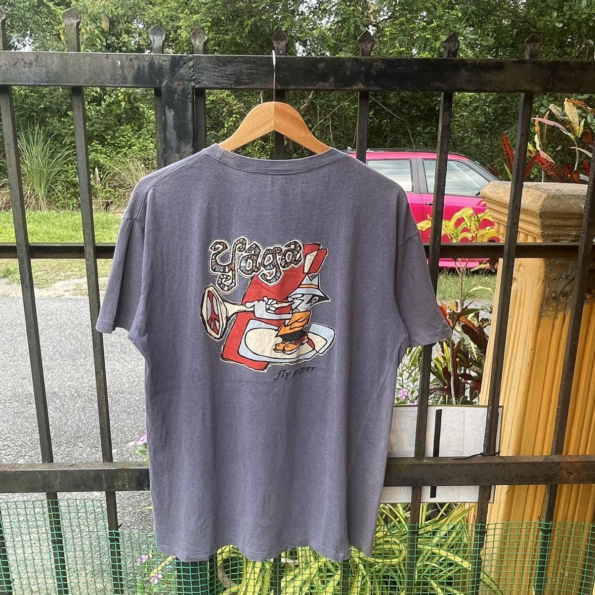 Welcome Skateboards 🔥Vintage 90s Yaga Skateboard Big Logo Sun Faded Tee Size US L / EU 52-54 / 3 - 1 Thumbnail