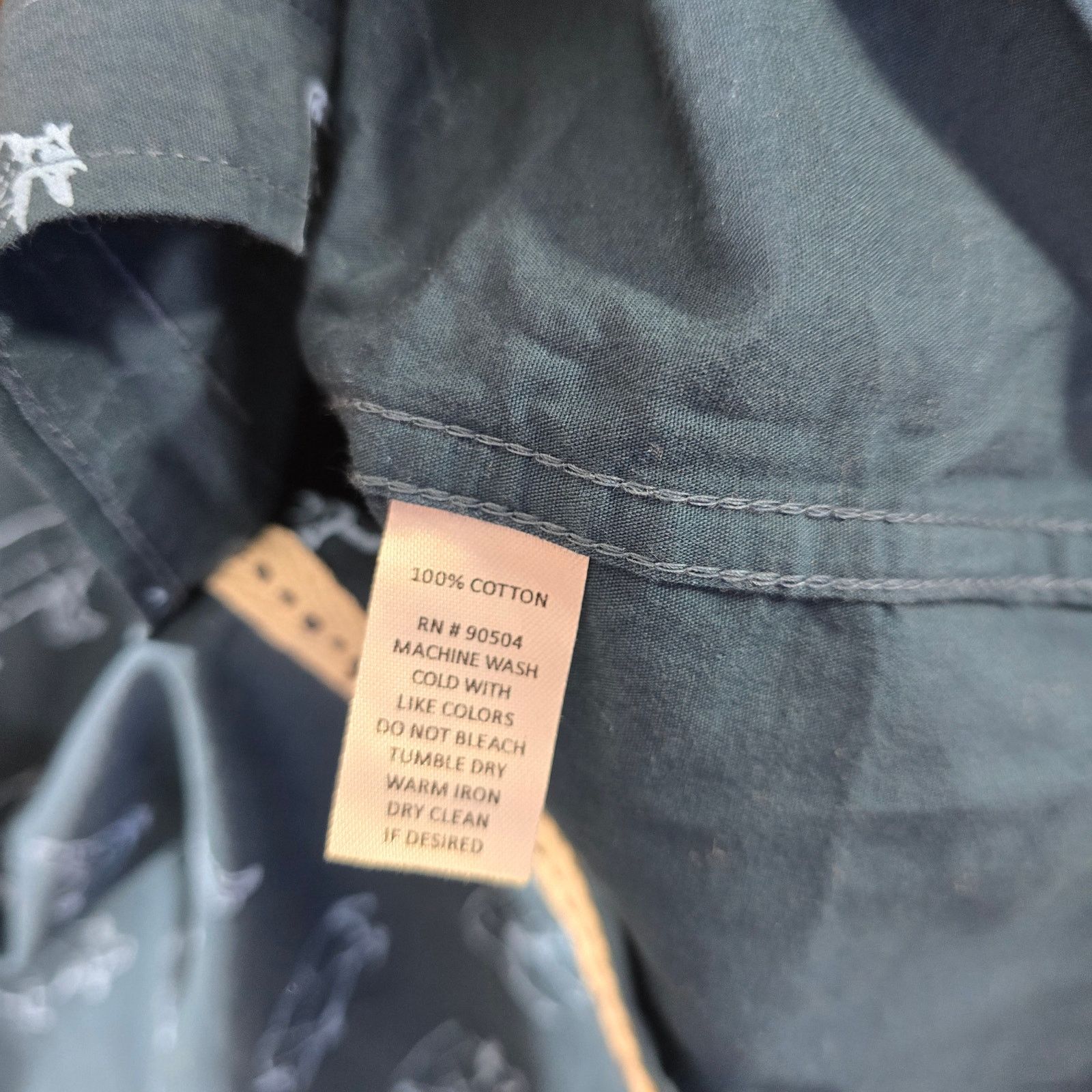 VSTR VSTR Premium Blue Farm Animal Butcher Button-up Shirt Large Size US L / EU 52-54 / 3 - 6 Thumbnail