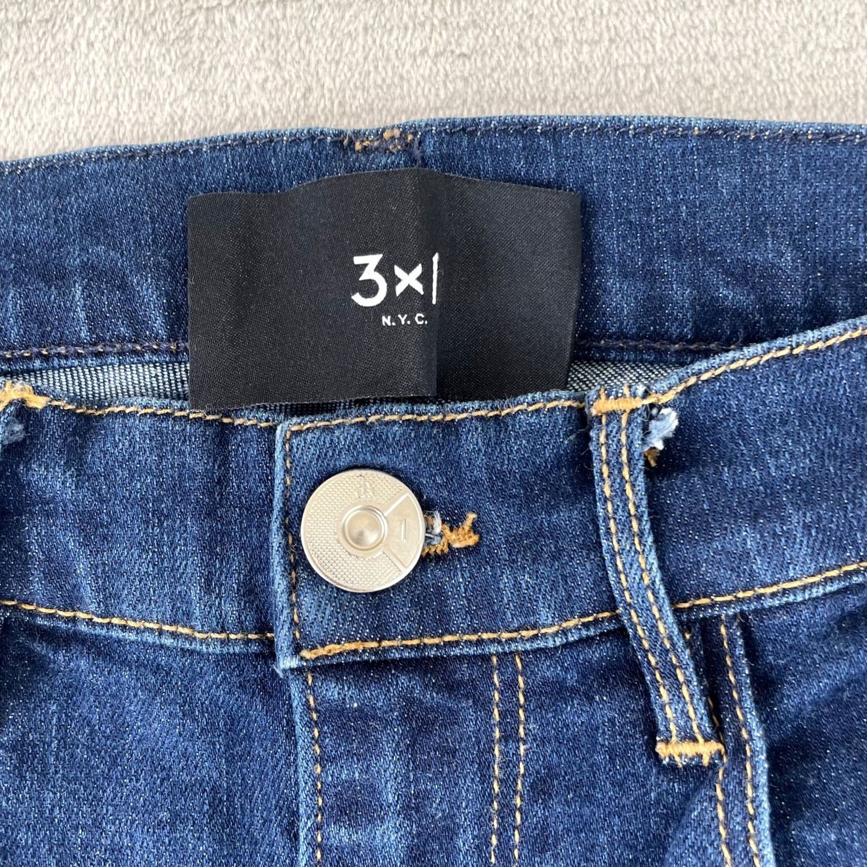 3x1 3x1 NYC Jeans Women 26 Blue Slim Fit Zip Fly 5 Pocket Stretch Desinger Shirt Size 26" / US 2 / IT 38 - 2 Thumbnail