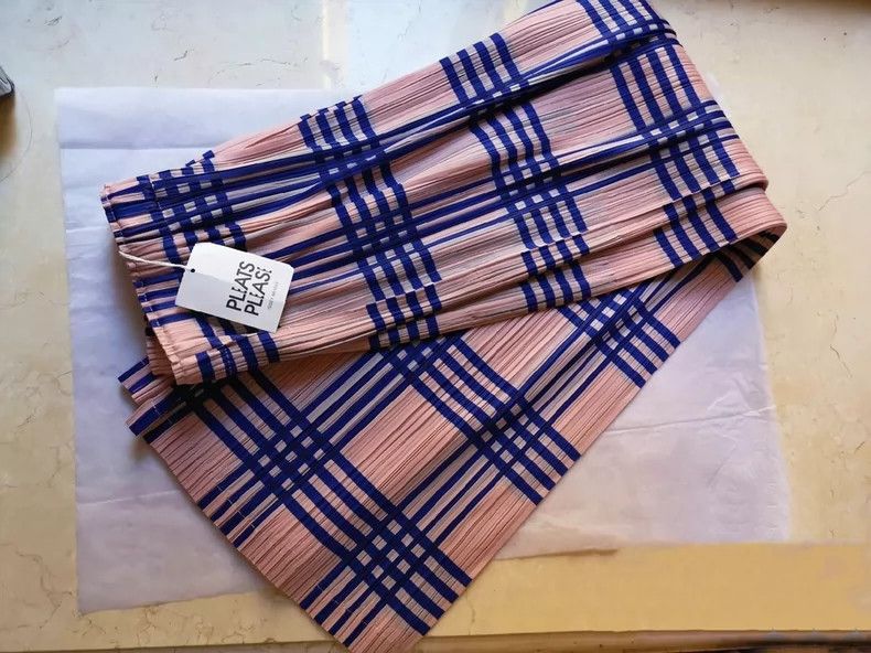 Issey Miyake Issey Miyake size:5 Plaid straight-leg pleated wide-leg pa Size 22" - 5 Thumbnail