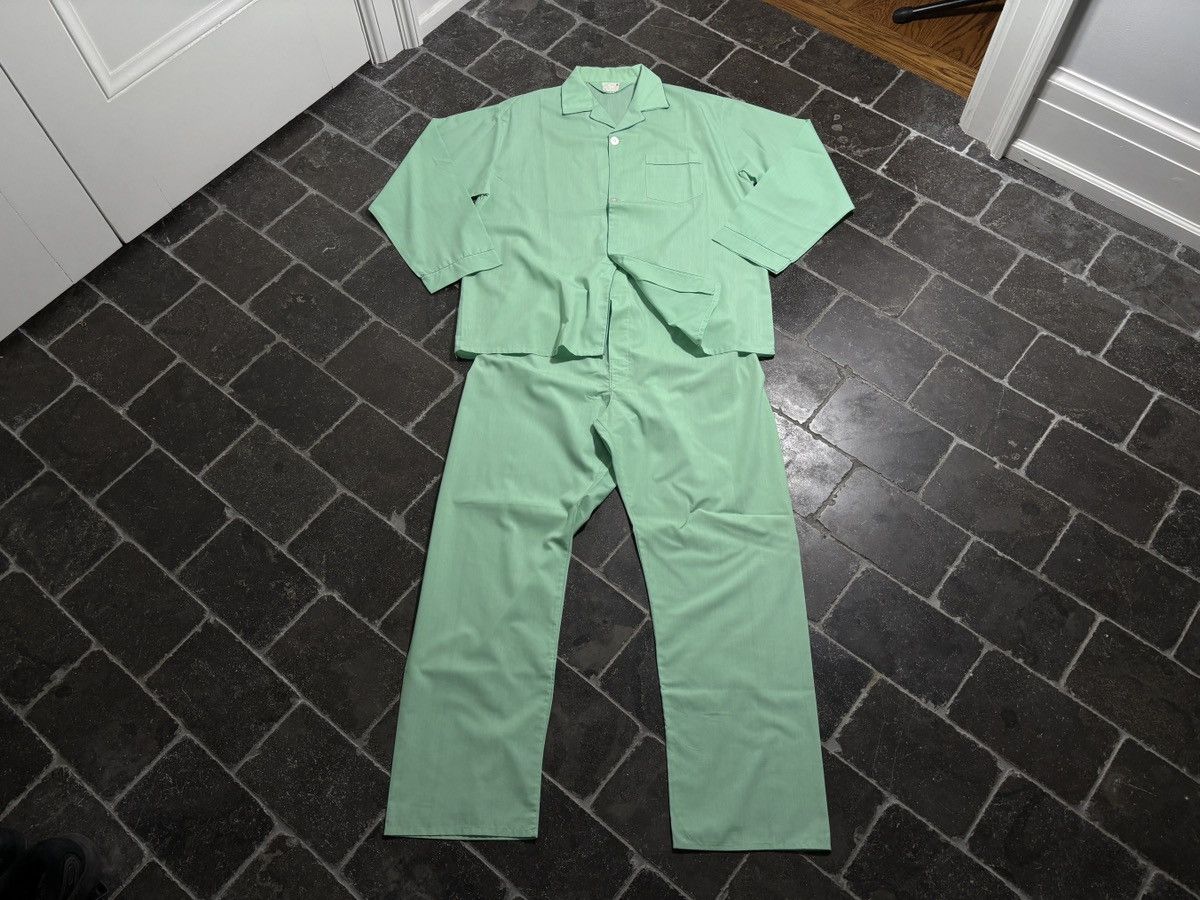 Vintage True Vintage Pajama Set 1960s Matching Two Piece Perma Press Size US 36 / EU 52 - 16 Thumbnail