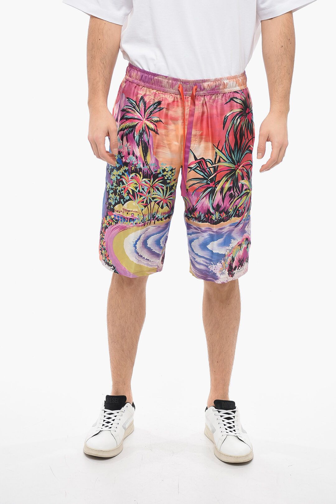 image of Dolce Gabbana Og1Mm0424 Silk Short In Multicolor, Men's (Size 32)