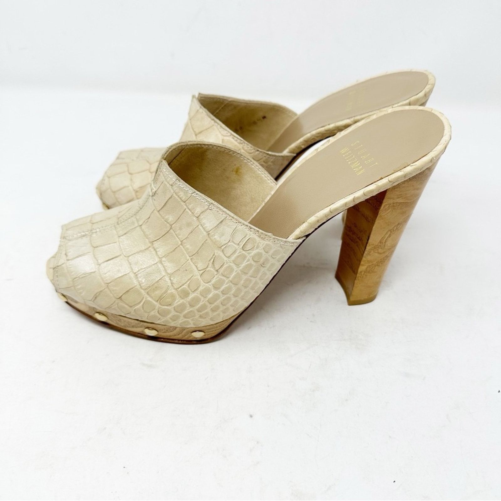 Stuart Weitzman STUART WEITZMAN Leather Heels in Size 8.5 Size US 8.5 / IT 38.5 - 2 Thumbnail