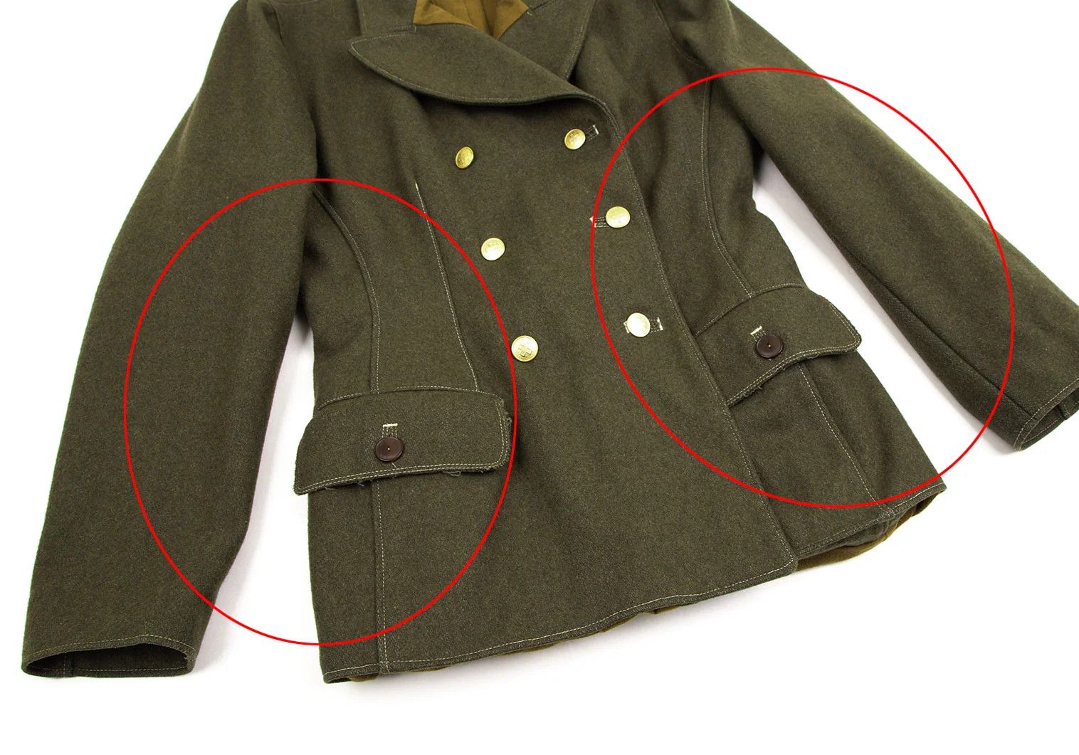 Jean Paul Gaultier Wool Double Button Jacket in Khaki Size 46 Size US S / EU 44-46 / 1 - 10 Thumbnail