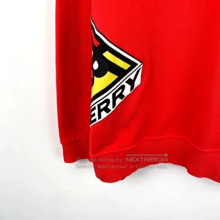 Burberry Burberry Red Logo Embroidered Sweatshirt M. Size US M / EU 48-50 / 2 - 4 Thumbnail