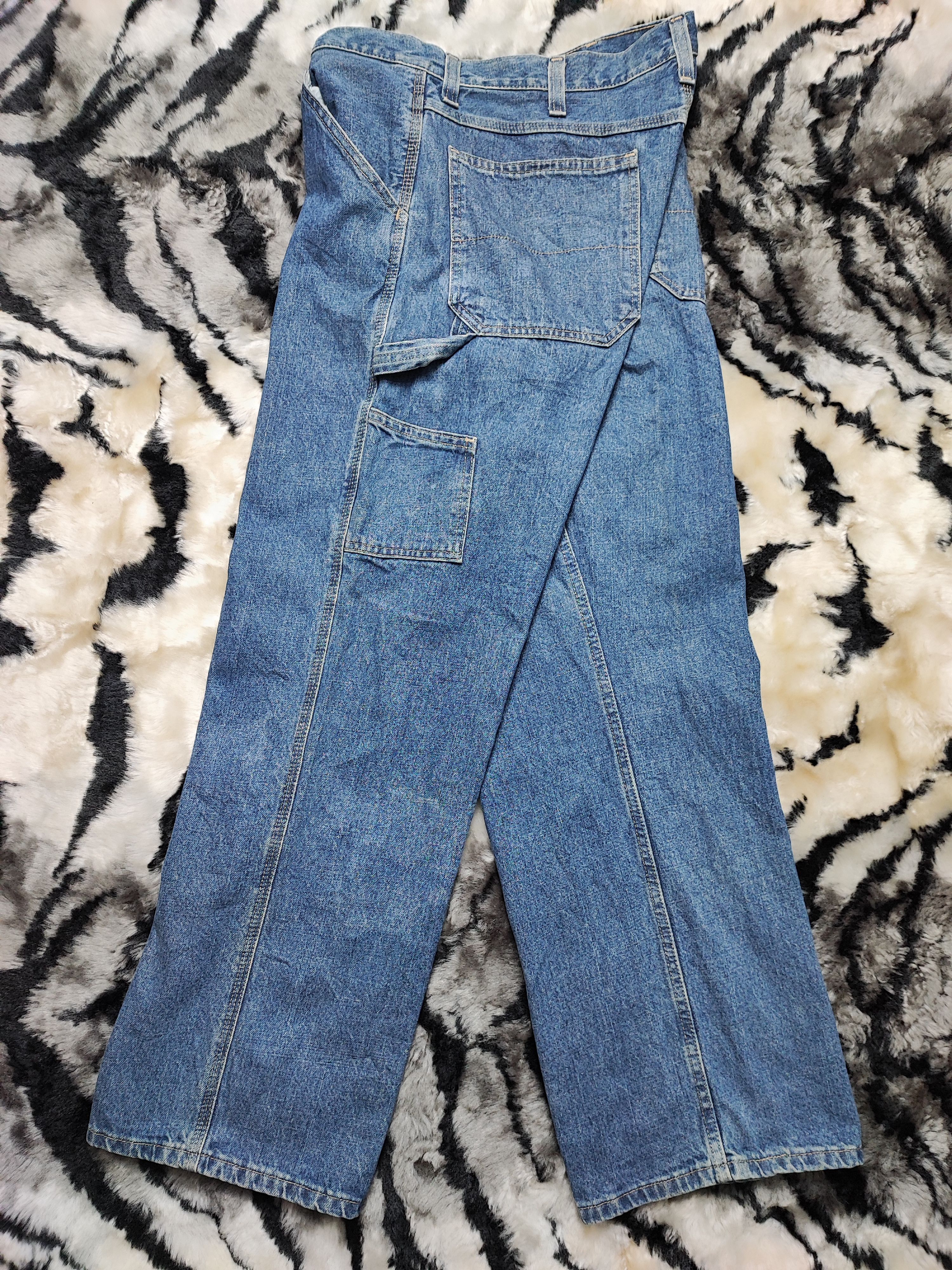 Faded Glory × Vintage Crazy Vintage Baggy Carpenter Jeans Size US 38 / EU 54 - 3 Thumbnail