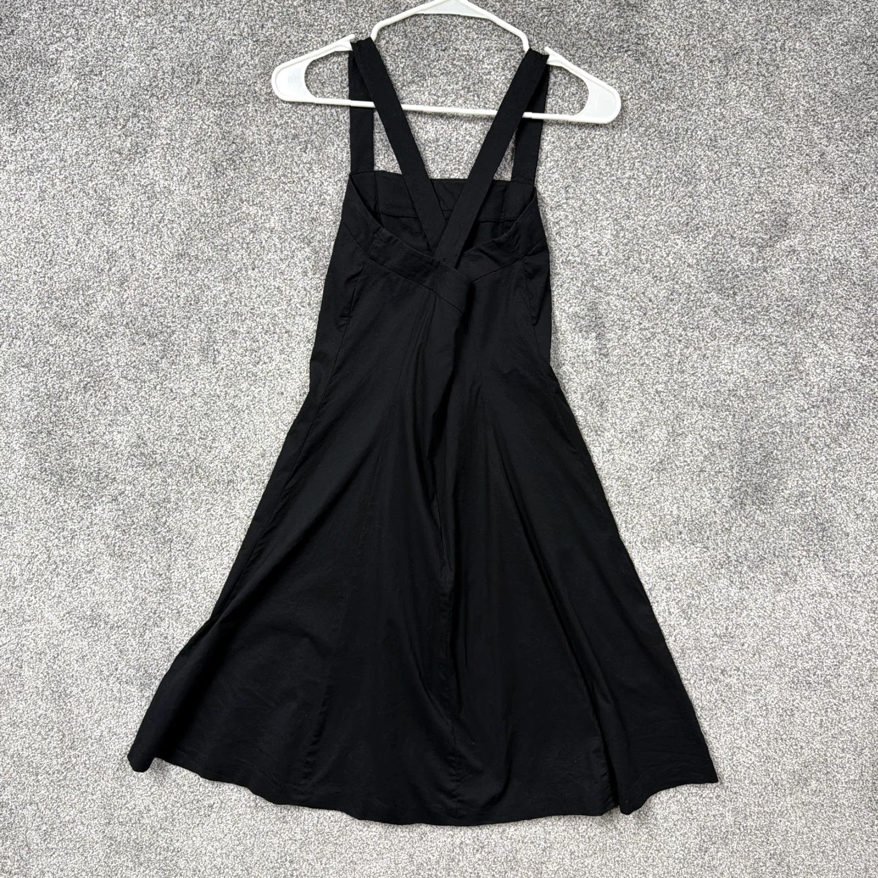 Vintage VINTAGE Yves Cossette Depeche Mode Dress 2 Gothic LBD Black Knee Length Sleeveless Square Neck Women 90s Gothic Preppy Strappy Back Zip Dress Size XS / US 0-2 / IT 36-38 - 7 Thumbnail