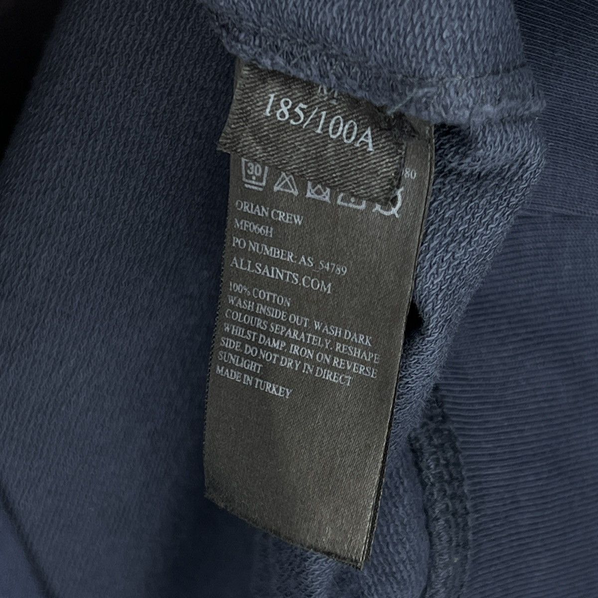 Allsaints Allsaints Sweatshirt Navy Crewneck Logo Size US M / EU 48-50 / 2 - 6 Thumbnail