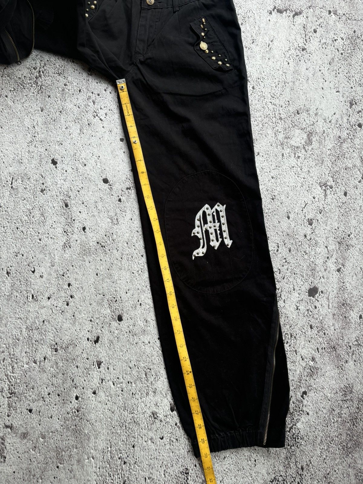 Hysteric Glamour Y2k Mirame Studded Black Pants Size US 29 - 14 Thumbnail
