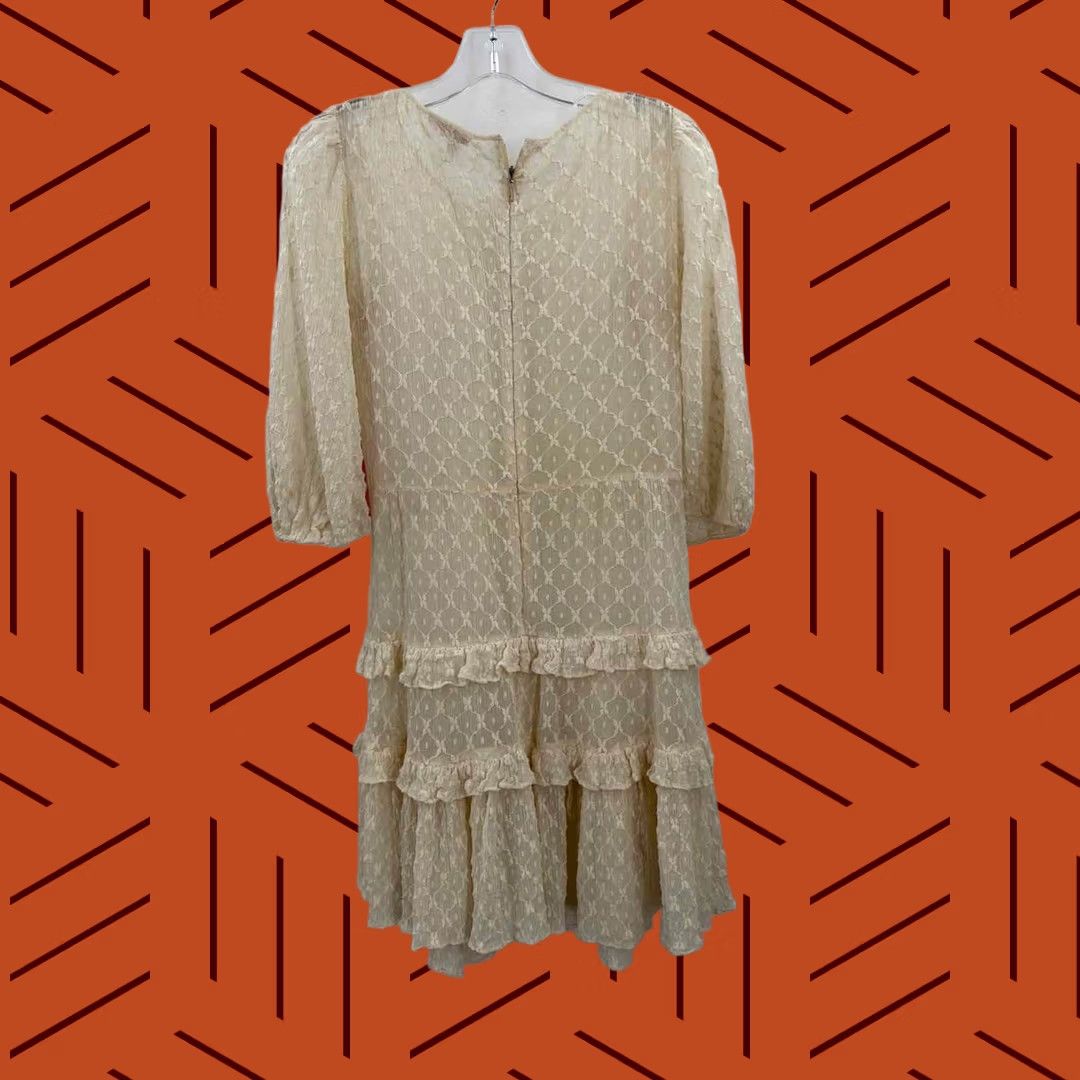 Rebecca Taylor Pre-Owned Rebecca Taylor Ivory Size 2 Short Long Sleeve Dress Size XS / US 0-2 / IT 36-38 - 1 Thumbnail