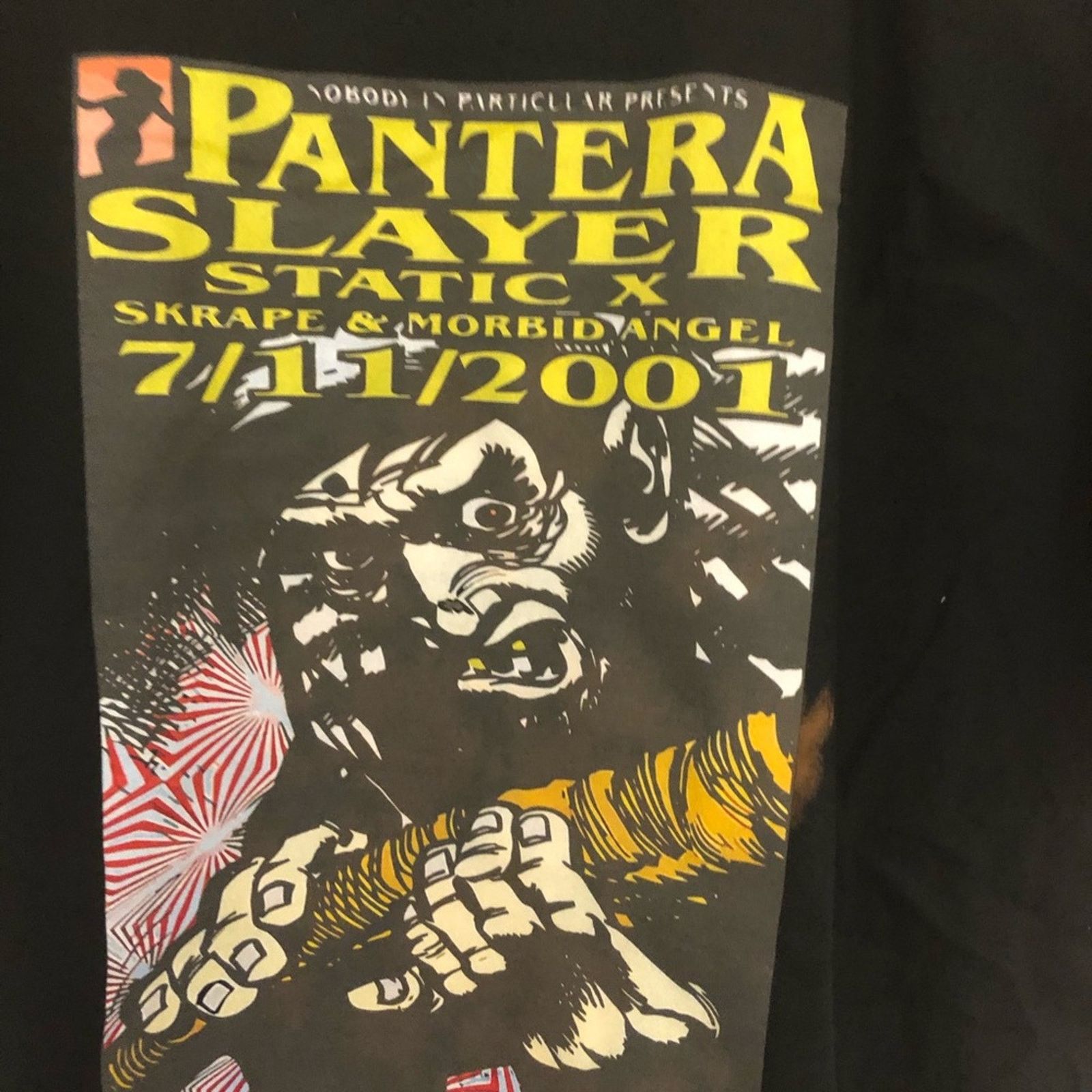 Other Vintage POSTER PANTERA & SLAYER BLEACHED SHIRT SIZE XL Size US XL / EU 56 / 4 - 2 Thumbnail