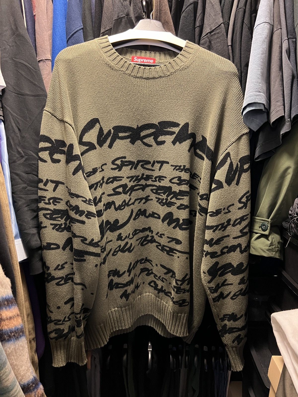 image of Futura Sweater in Olive, Men's (Size XL)