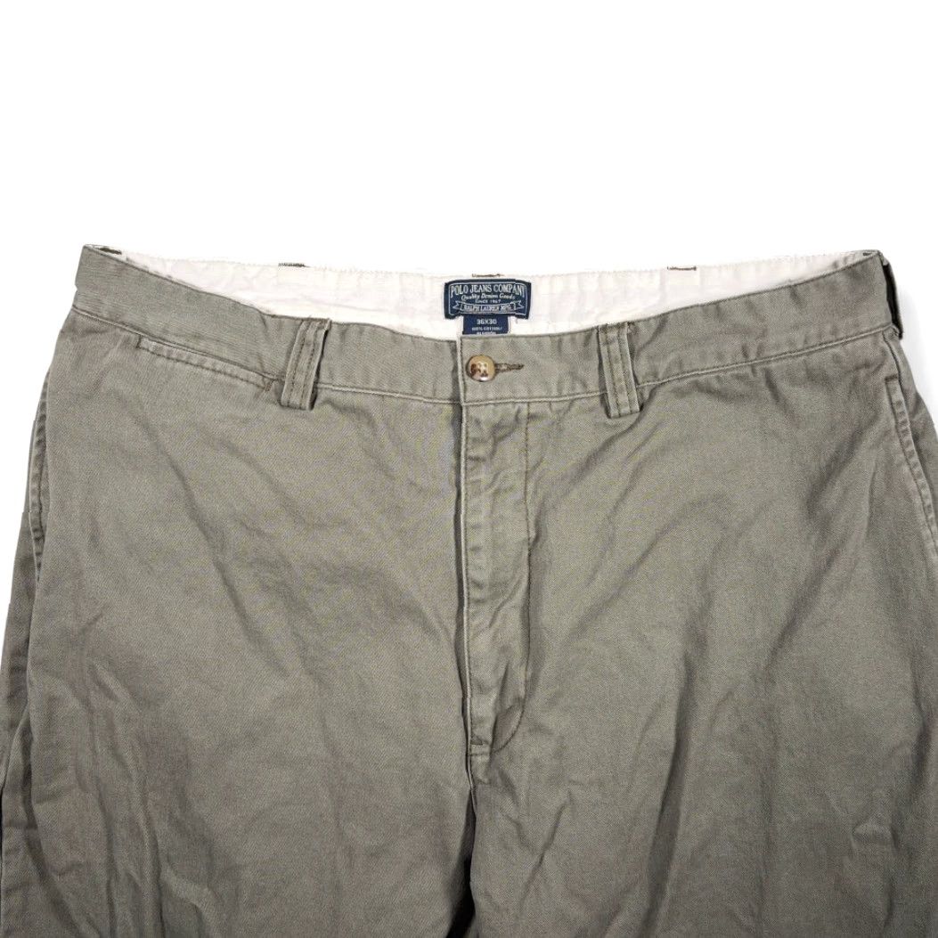 Polo Ralph Lauren Polo Jeans Co Pants Mens 34x30 Green Polo Jeans Co Pants Chino Military Straight Y2K Size US S / EU 44-46 / 1 - 3 Thumbnail