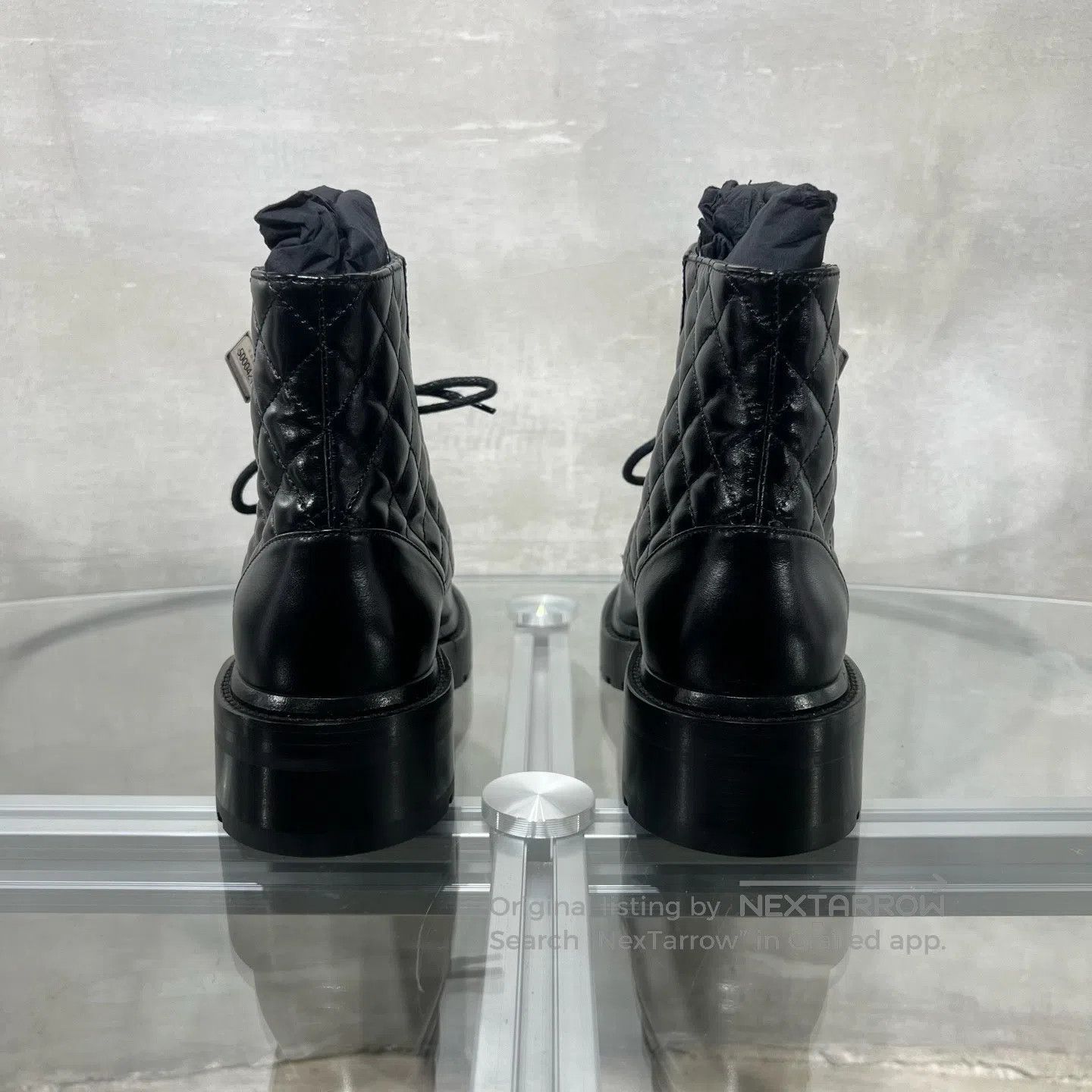 Chanel Chanel Black double-C diamond-patterned short boots Size US 5.5 / IT 35.5 - 6 Thumbnail