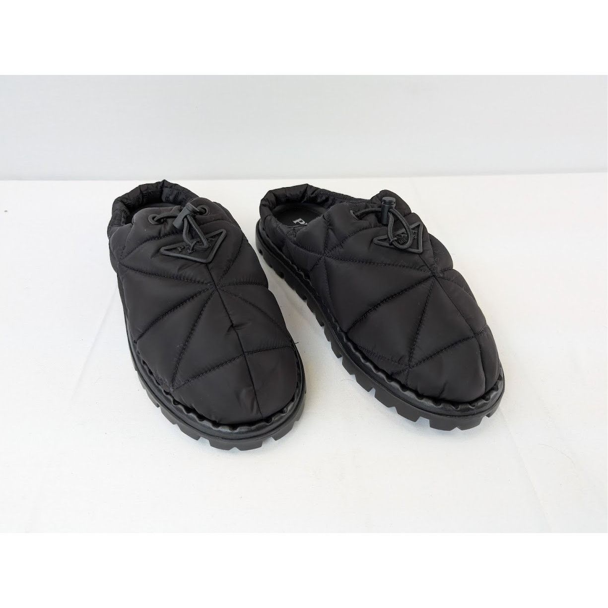 Prada o1rshd1 Calzature Uomo Nylon Mules in Nero Size US 9.5 / EU 42-43 - 6 Thumbnail