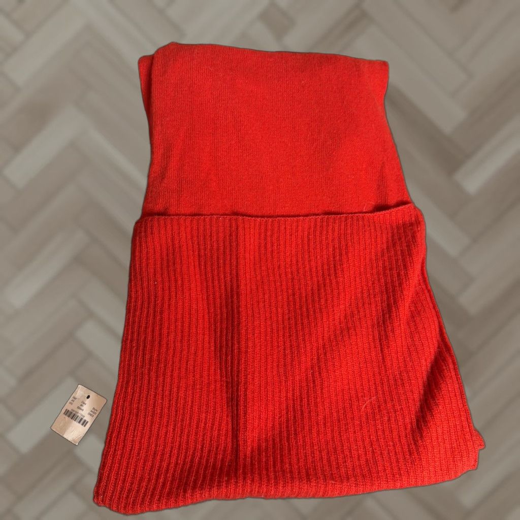 J.Crew NWT J. Crew Scarf Wool Blend Red Women Rectangle Scarf Winter Fall Multifunctional Size ONE SIZE - 1 Thumbnail