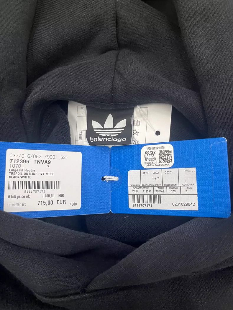 Balenciaga Balenciaga SS23 Logo monogrammed hooded sweatshirt 2504-Nex Size US L / EU 52-54 / 3 - 5 Thumbnail
