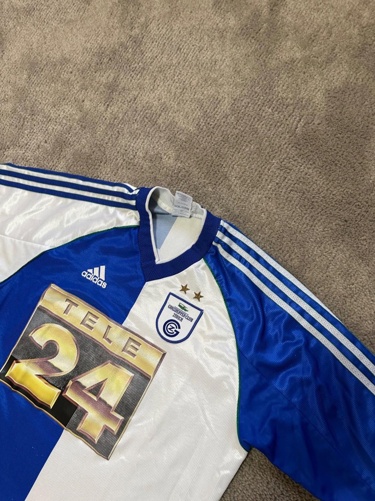 Adidas GRASSHOPPERS 1999 2000 HOME FOOTBALL SHIRT JERSEY Sz M Size US M / EU 48-50 / 2 - 4 Thumbnail