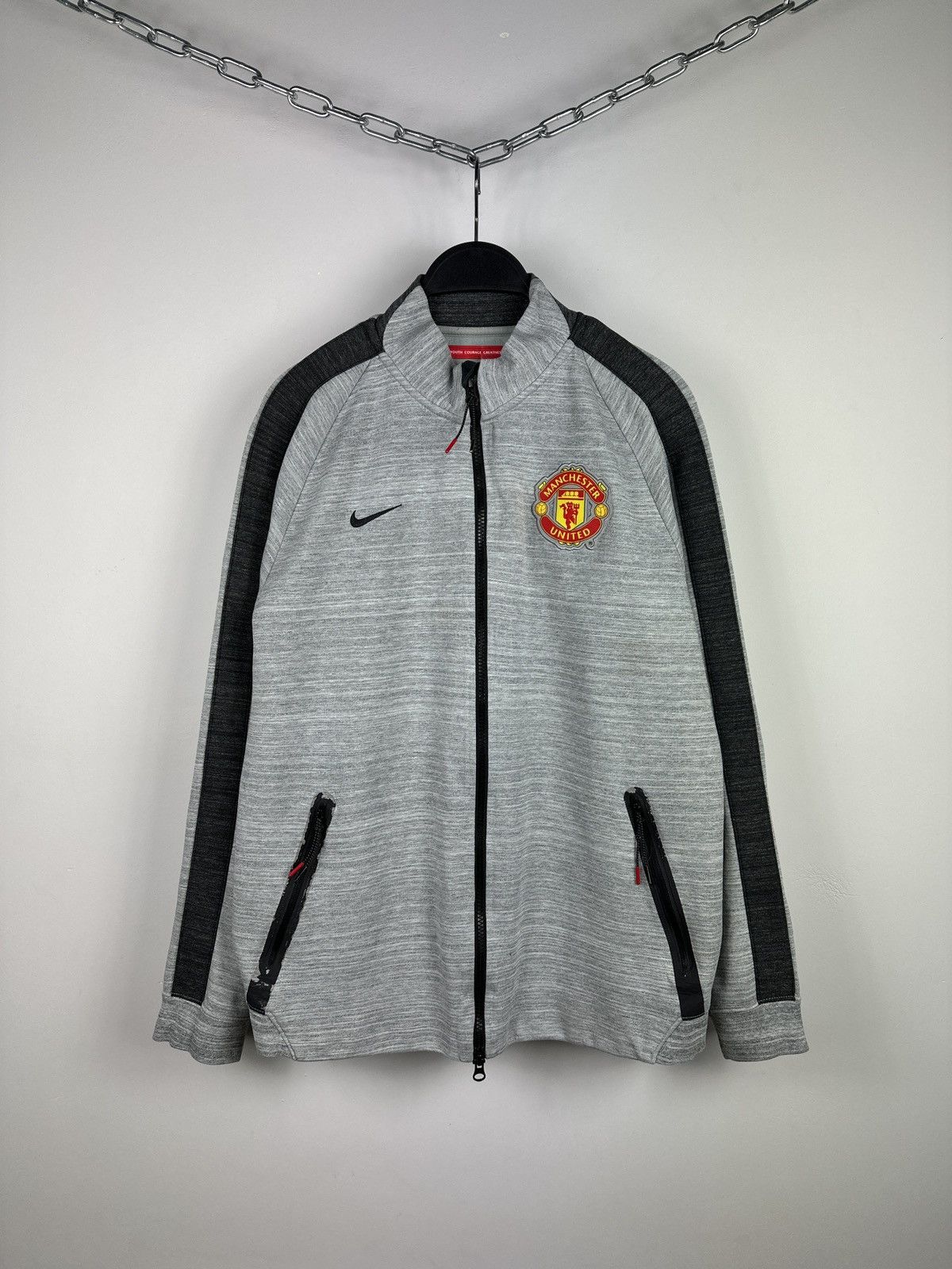 Nike Nike Tech Fleece Manchester United Track Top Bomber Size US S / EU 44-46 / 1 - 1 Thumbnail