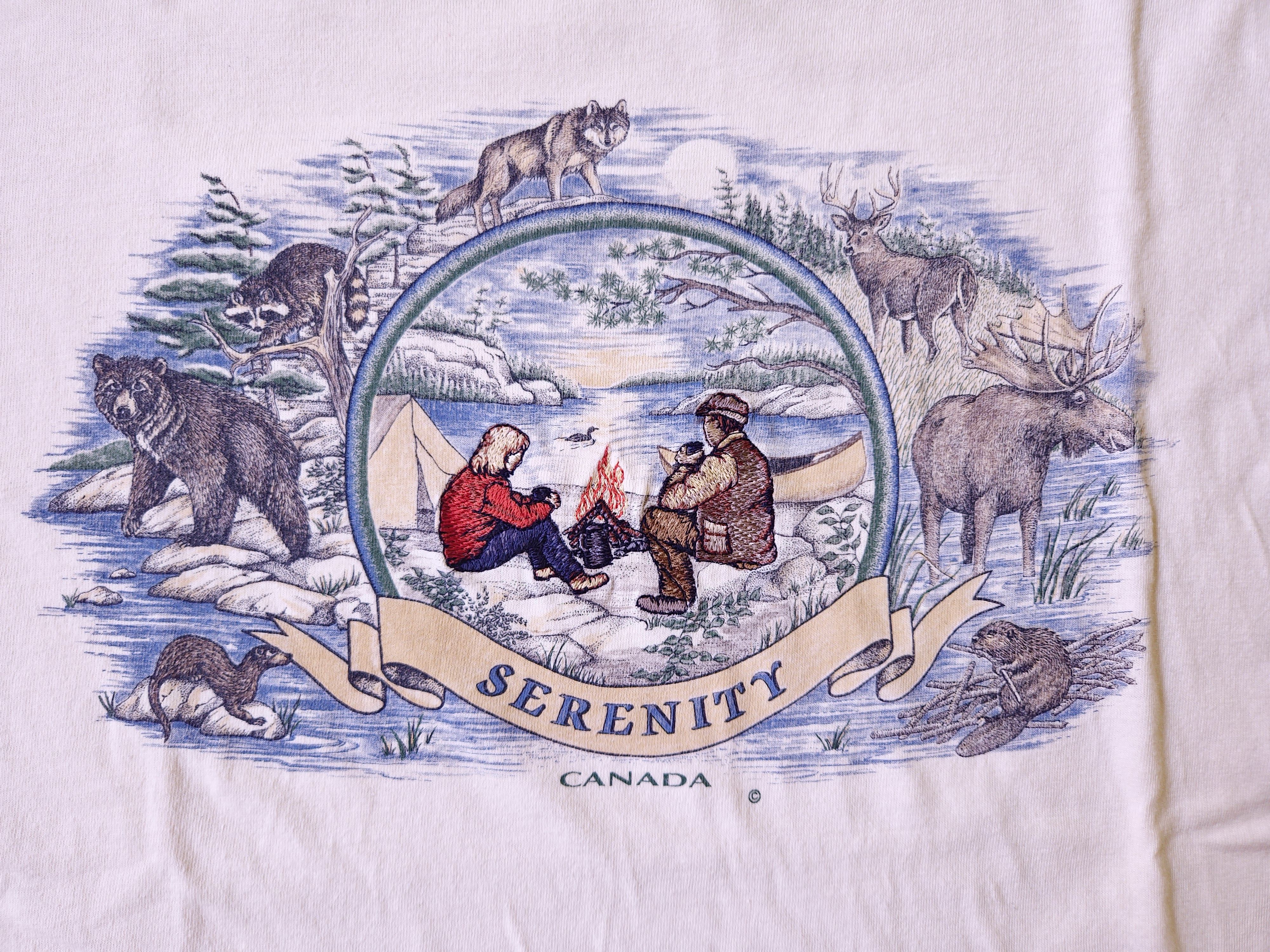 Vintage Vintage Marshlands Canada T-Shirt 90s "Serenity" Size US L / EU 52-54 / 3 - 2 Thumbnail