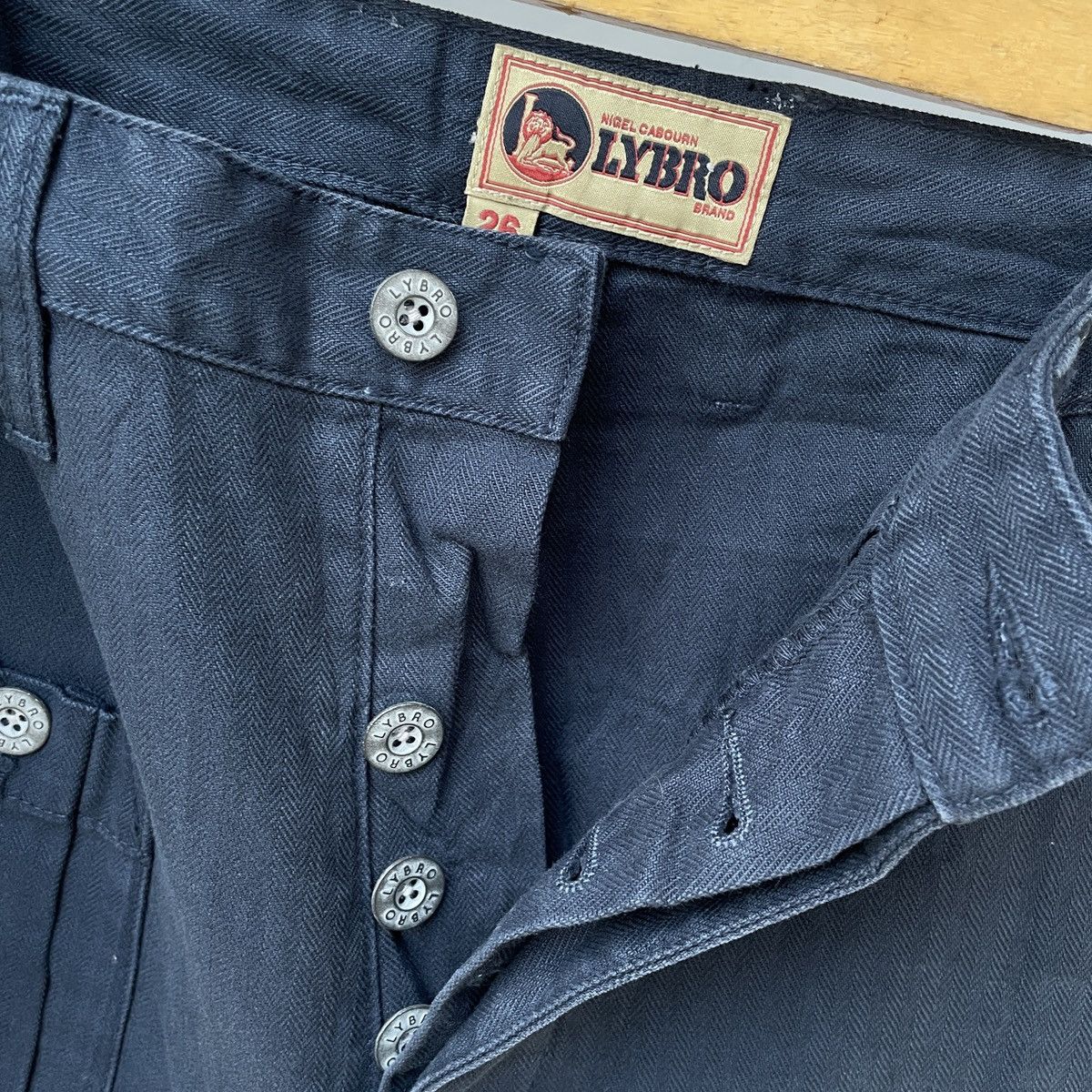 Nigel Cabourn Nigel Cabourn LYBRO Garment Dye British Navy Size 26" / US 2 / IT 38 - 3 Thumbnail