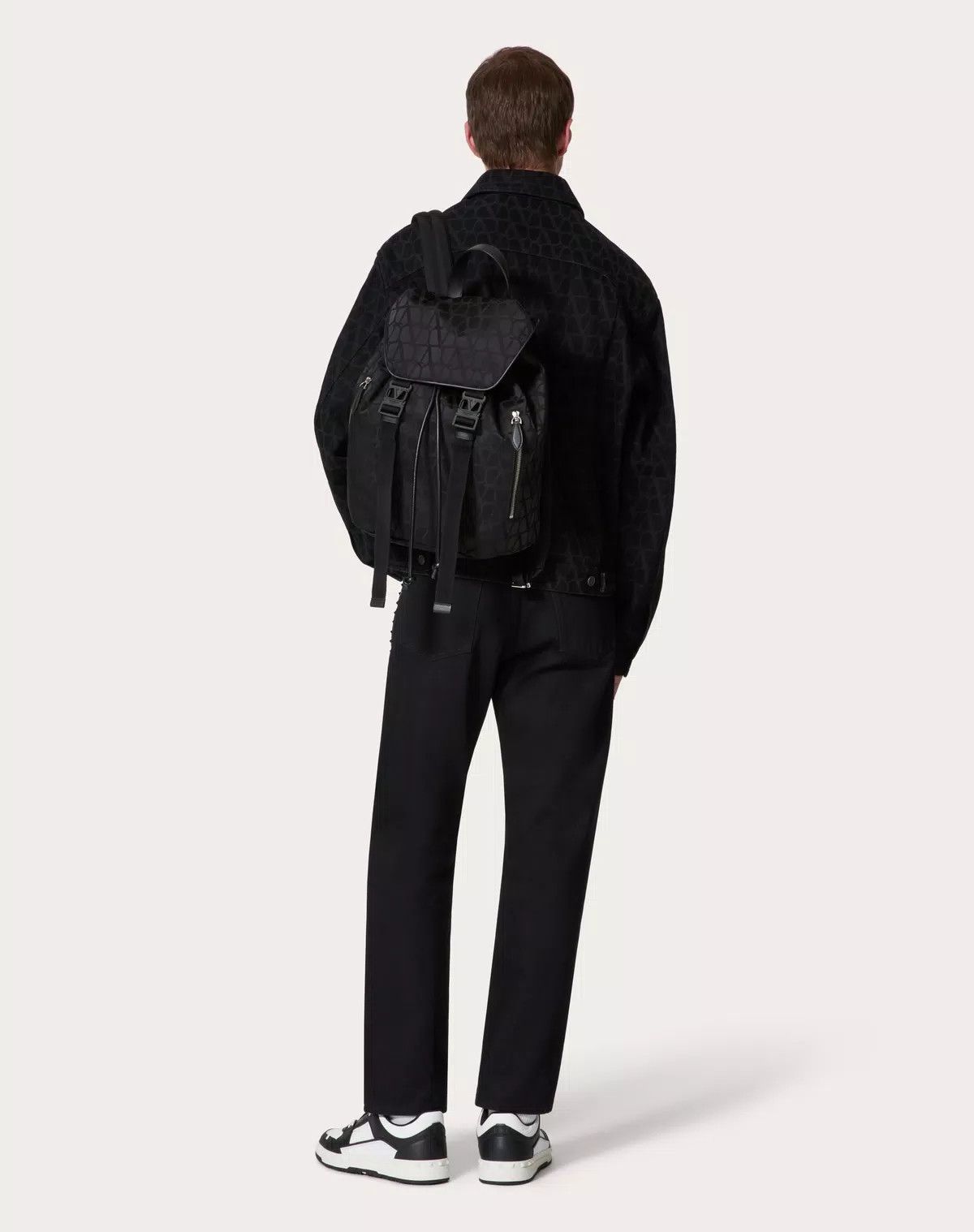 Valentino oc11z0725 Size: OS/Iconographe Nylon Backpack in Black Size ONE SIZE - 8 Thumbnail