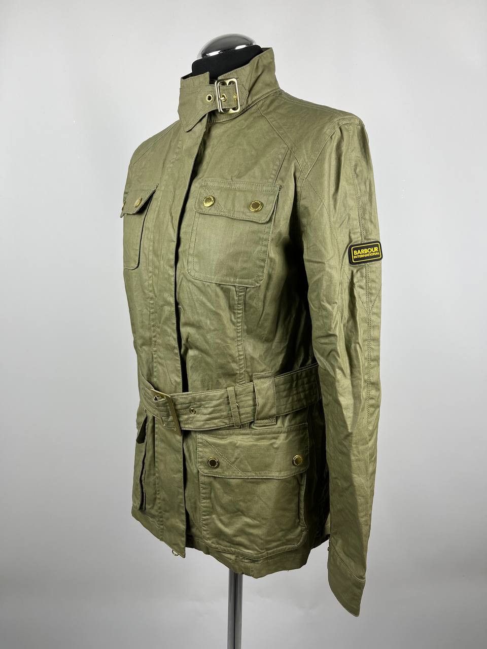 Barbour Barbour International Bearings Casual Jacket Green Belted Size XS / US 0-2 / IT 36-38 - 1 Thumbnail
