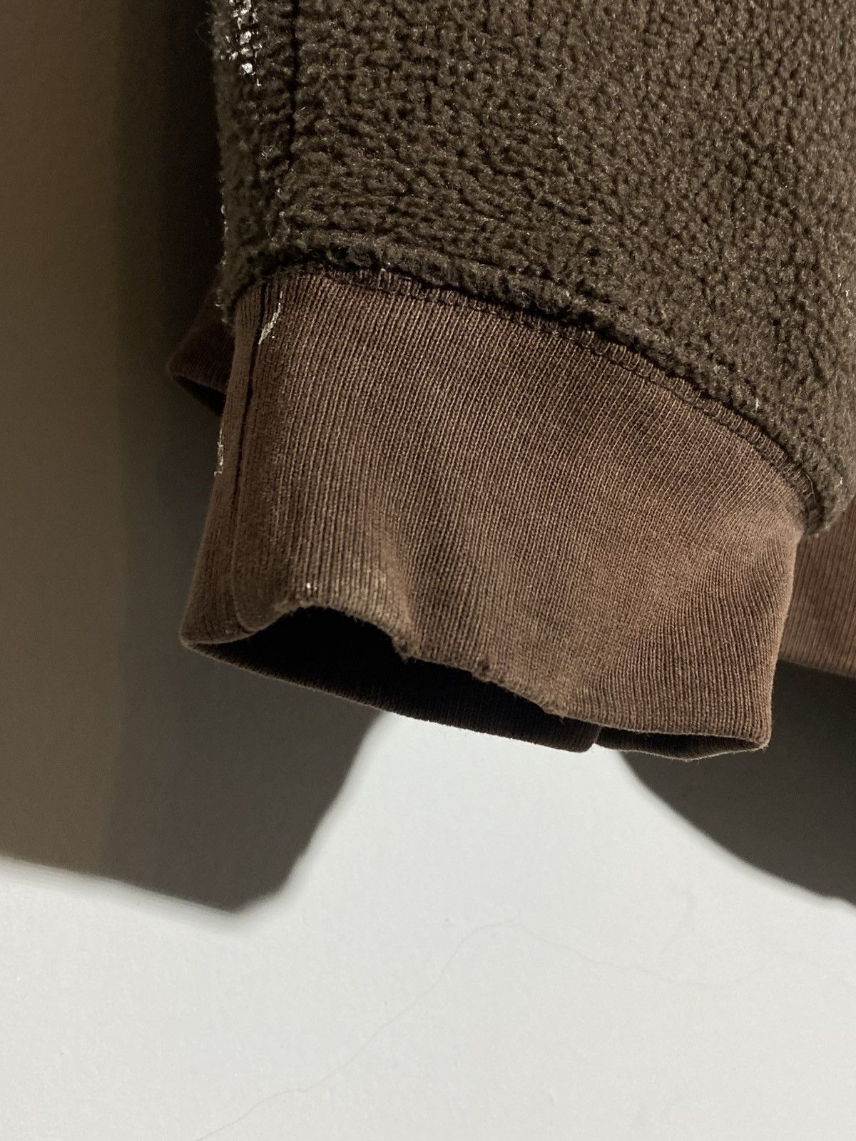 Gap 🔥 Y2K GAP BROWN FLEECE HOODIE DISTRESSED WORKWEAR VIBES Size US M / EU 48-50 / 2 - 10 Thumbnail