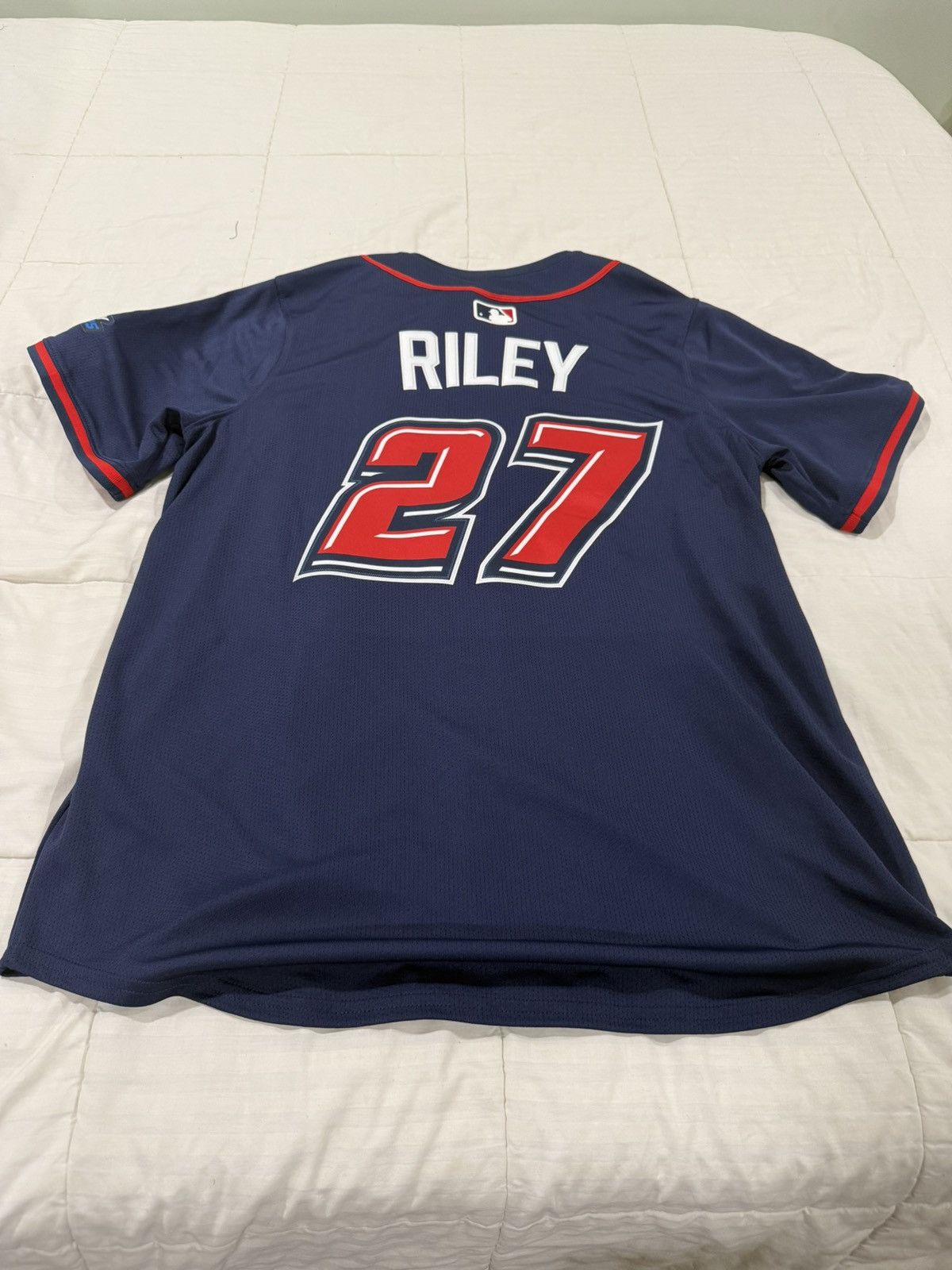 MLB navy blue atlanta braves jersey Size US L / EU 52-54 / 3 - 2 Thumbnail