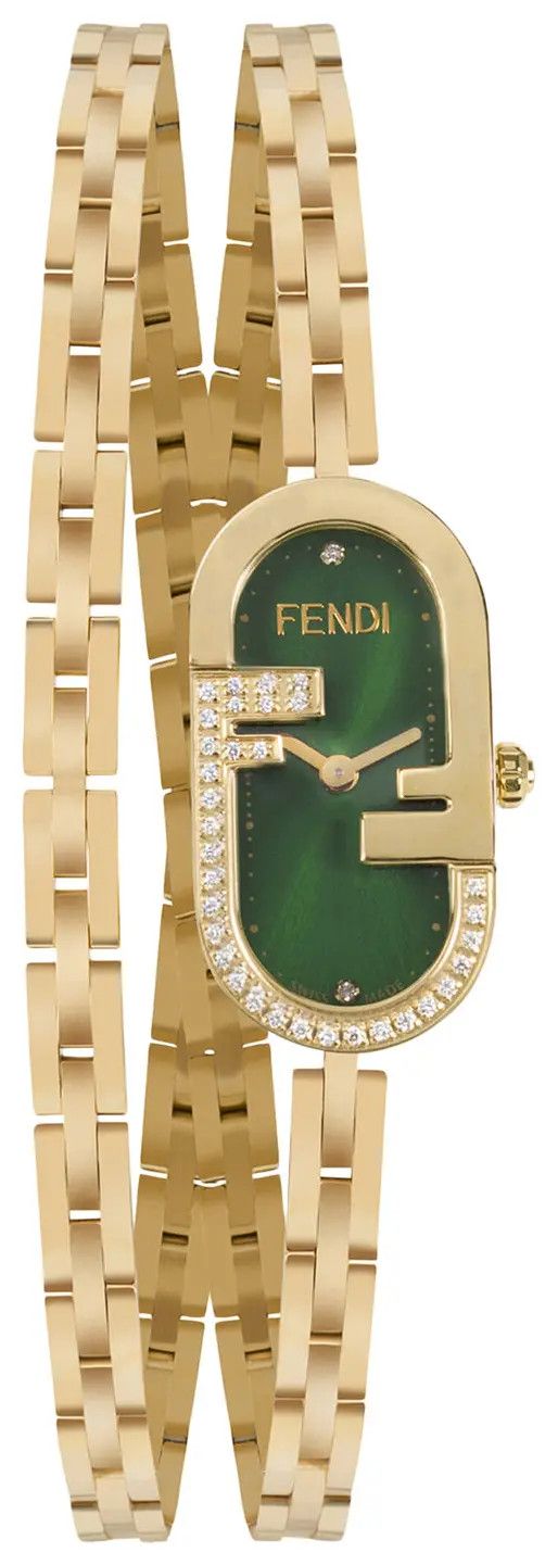 Fendi o1B3y1r0326 Size : OS / O'Lock Vertical Watch in Gold Size ONE SIZE - 1 Thumbnail
