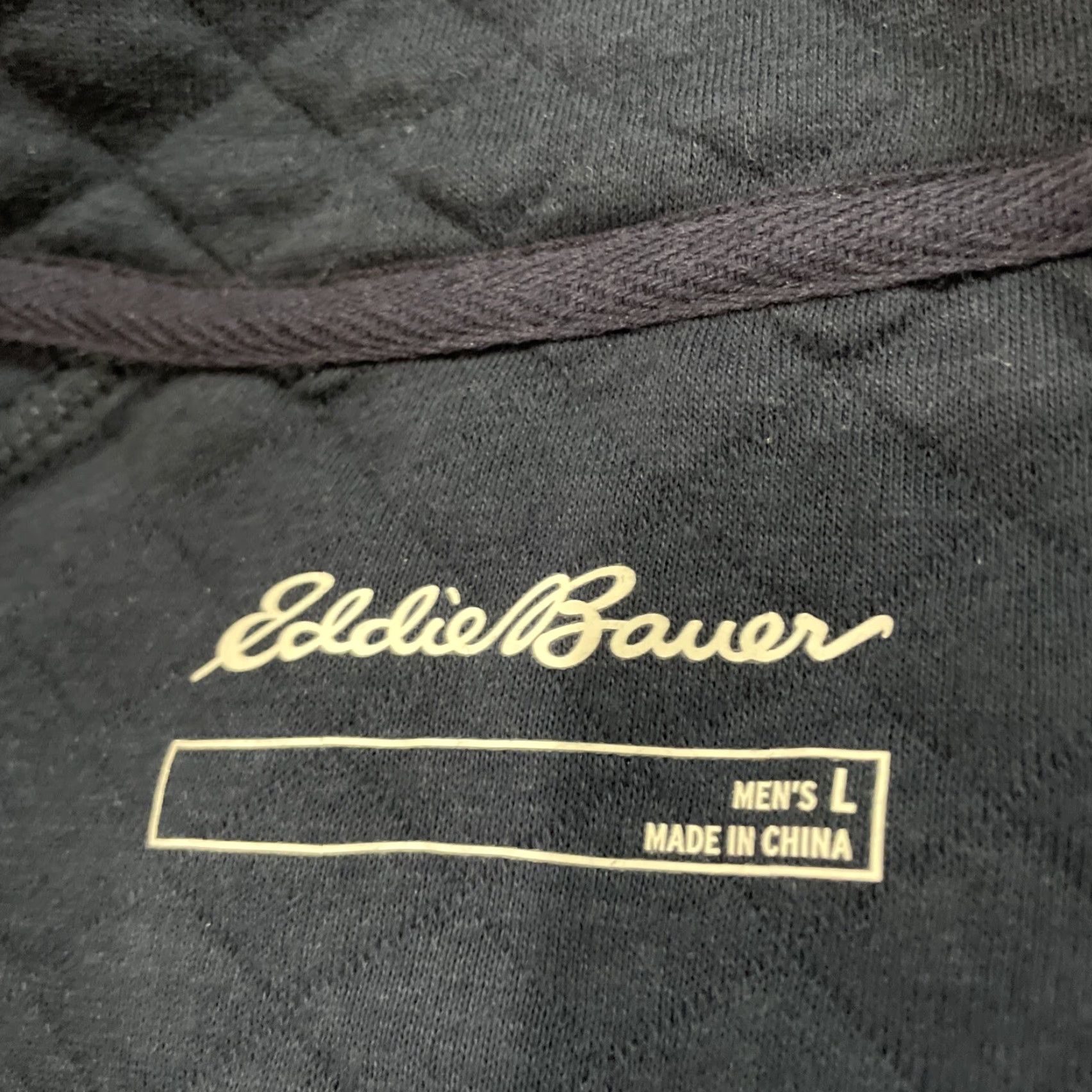 Eddie Bauer VINTAGE Eddie Bauer Mens L Jacket Snap MockNeck Navy Blue Western WorkWear Outdoors L Size US L / EU 52-54 / 3 - 6 Thumbnail