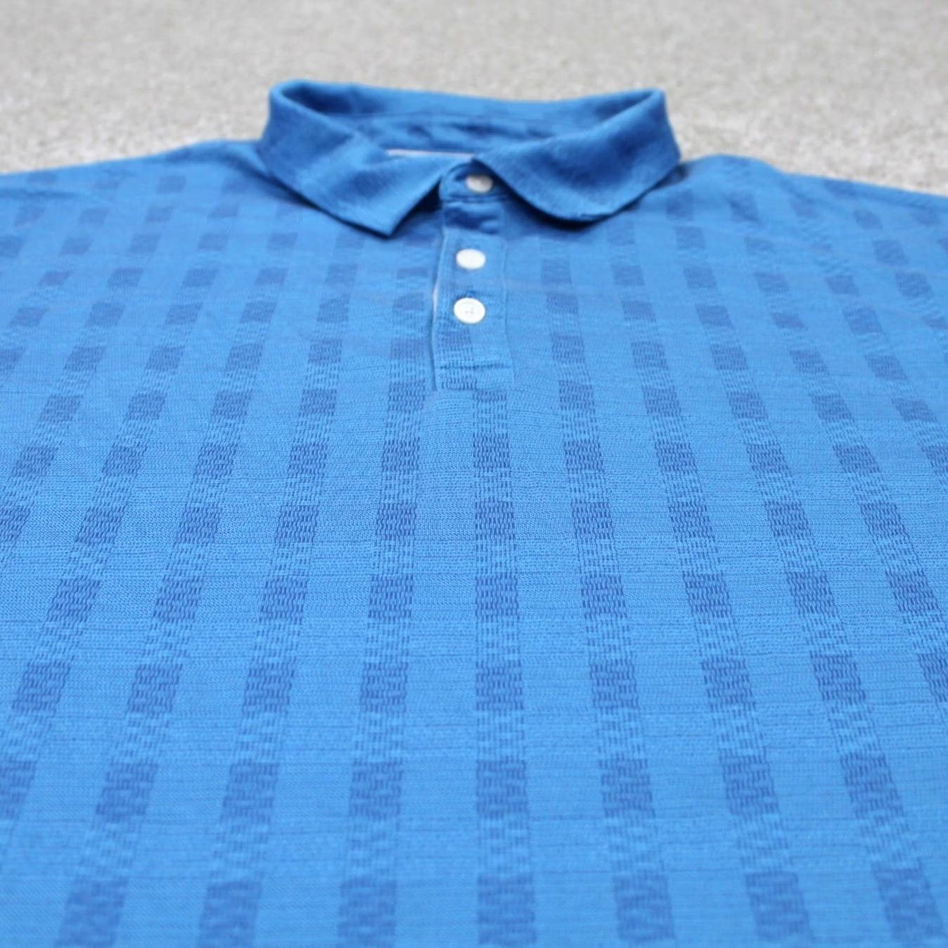 Nike Nike Dri-Fit Polo Shirt Mens XL Blue Plaid Short Sleeve Breathable Casual Golf Regular Fit Size US XL / EU 56 / 4 - 4 Thumbnail