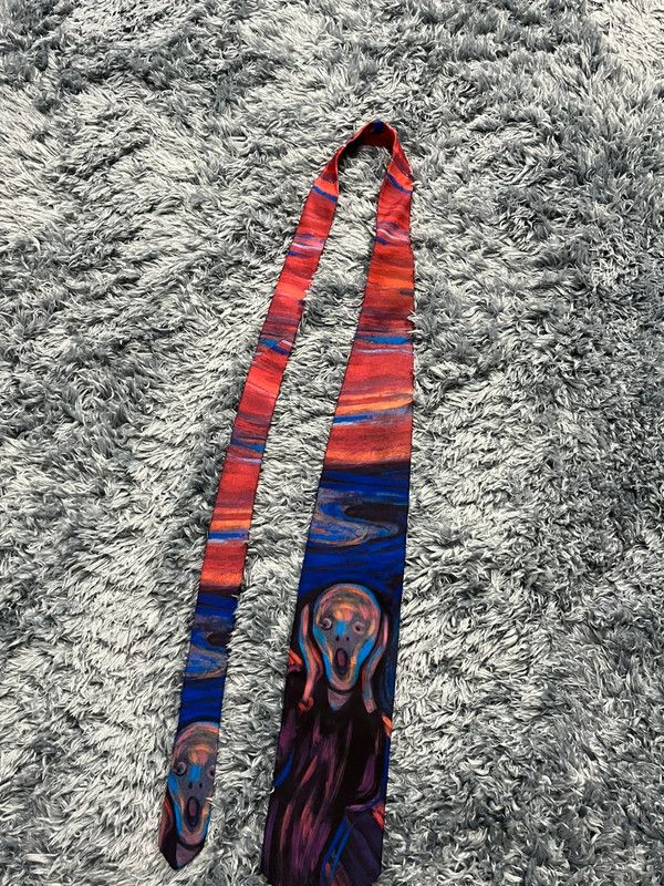 Ralph Marlin × Vintage Ralph Marlin The Scream Edvard Munch 1994 Tie Size ONE SIZE - 6 Thumbnail