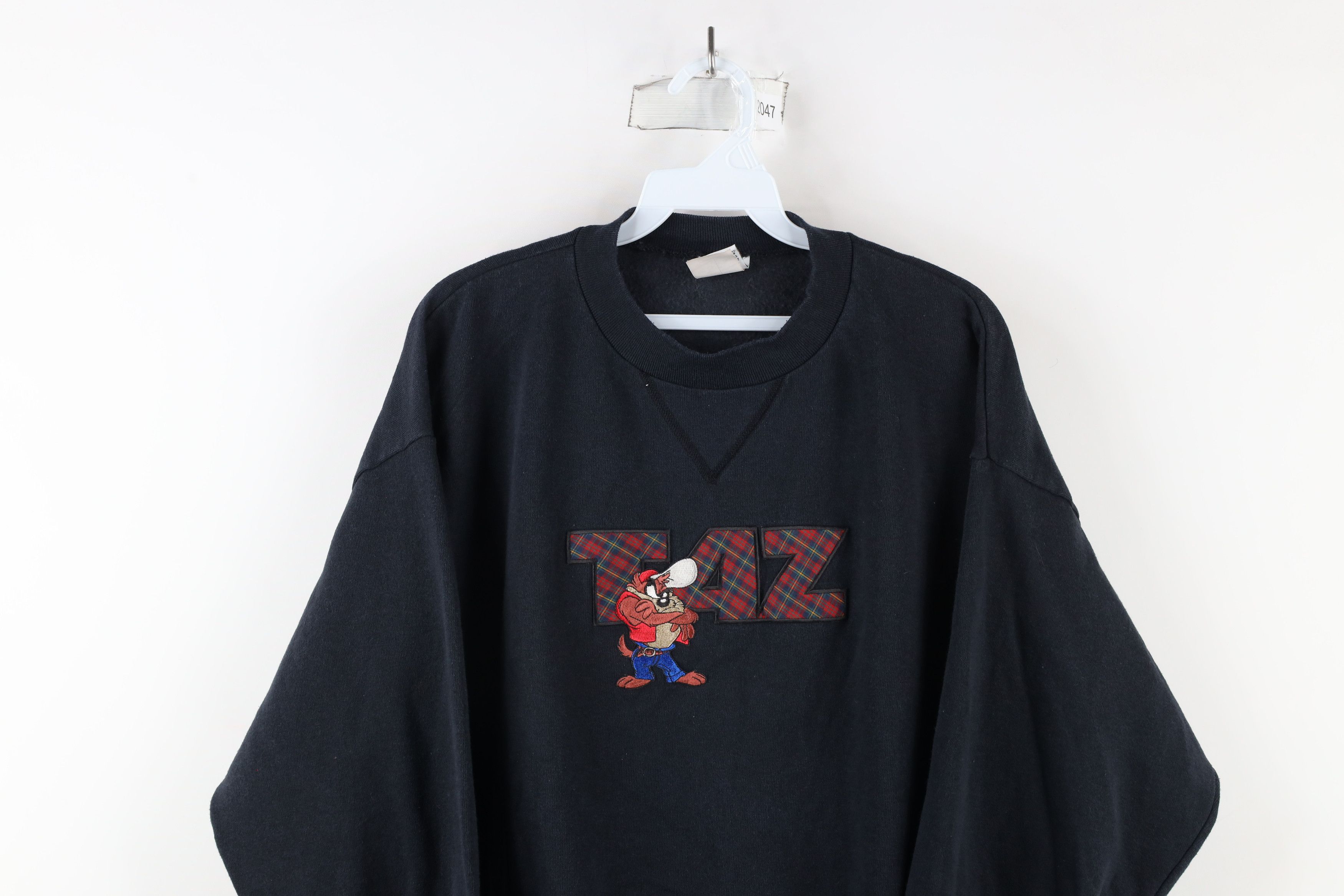 Vintage Vintage 90s Looney Tunes Out Taz Devil Sweatshirt Black USA Size US L / EU 52-54 / 3 - 2 Thumbnail