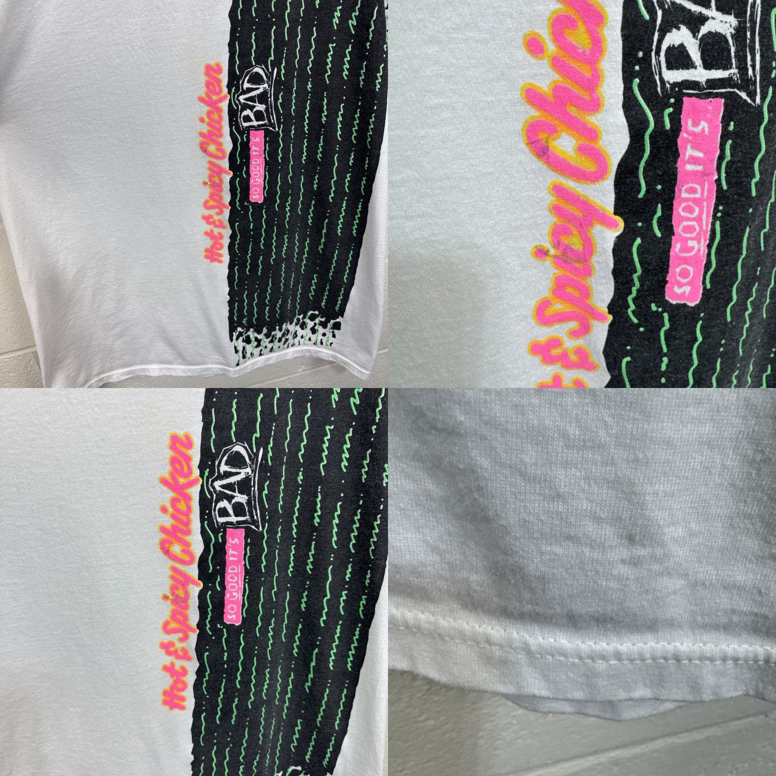 Jerzees VINTAGE KFC Kentucky Fried Promo T-Shirt White XL Men Short Sleeve Crew Neck 90s 80s Funny Retro USA Made Jerzees Tee China? Size US XL / EU 56 / 4 - 8 Thumbnail