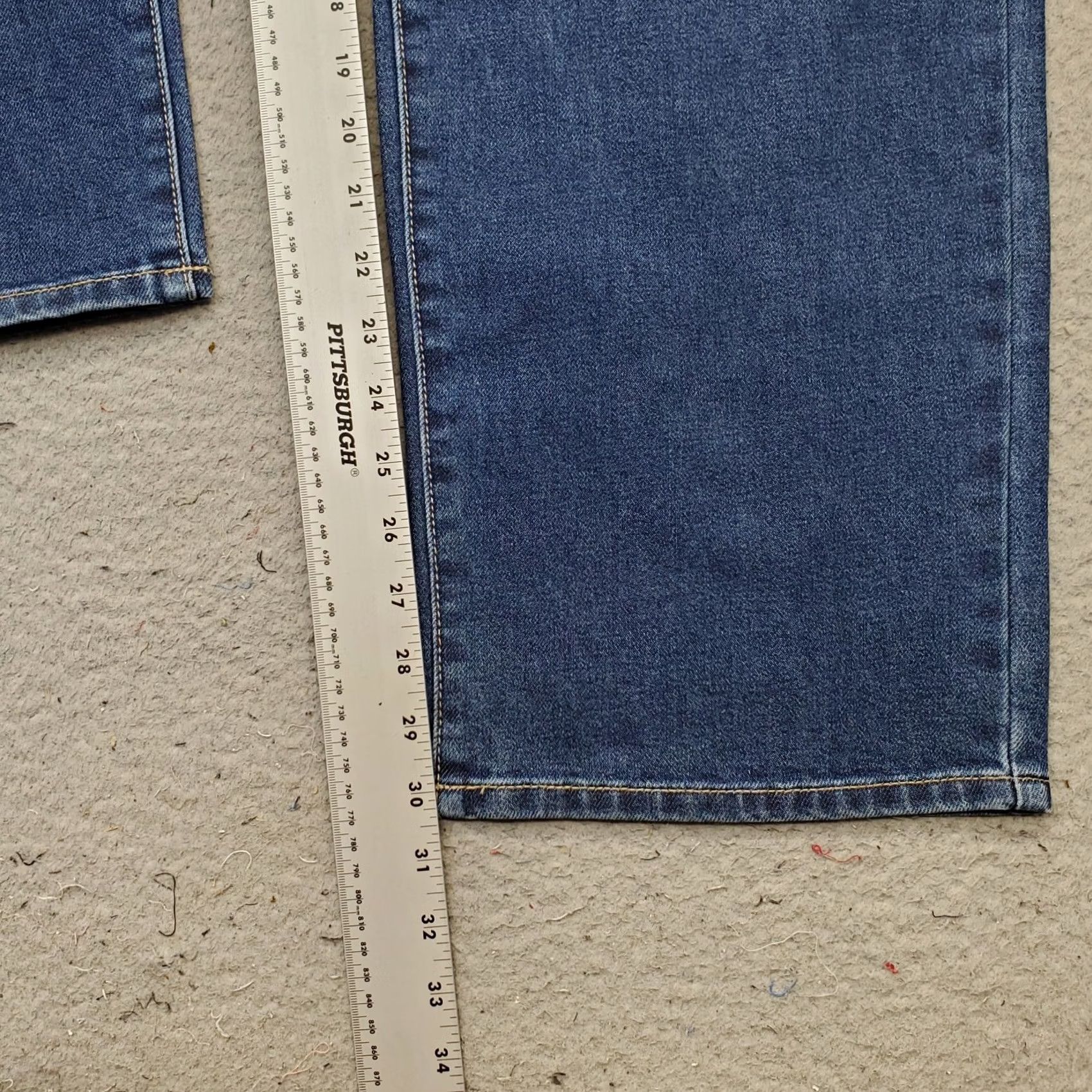 Vintage Seven7 Jeans Womens Size 12 Blue Denim Premium Loose Fit Straight Leg MY10341DE Size 34" / US 12 / IT 48 - 4 Thumbnail